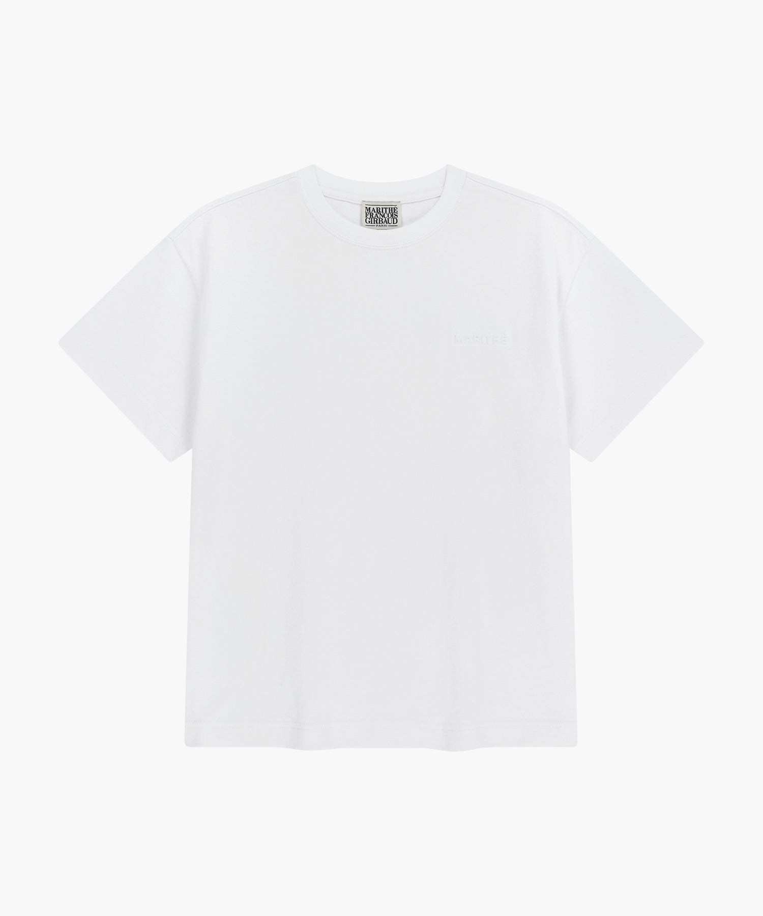 Marithe & Francois Girbaud - Embo Small Regular Logo Tee (White) product image 6 | TRAB K-Fashion Australia