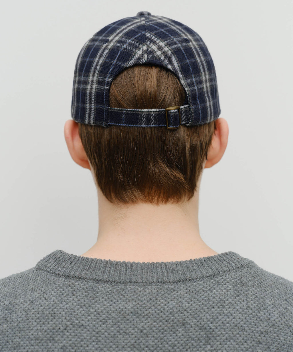 Marithe & Francois Girbaud - Classic Logo Two Tone Check Cap (Navy) product image 6 | TRAB K-Fashion Australia