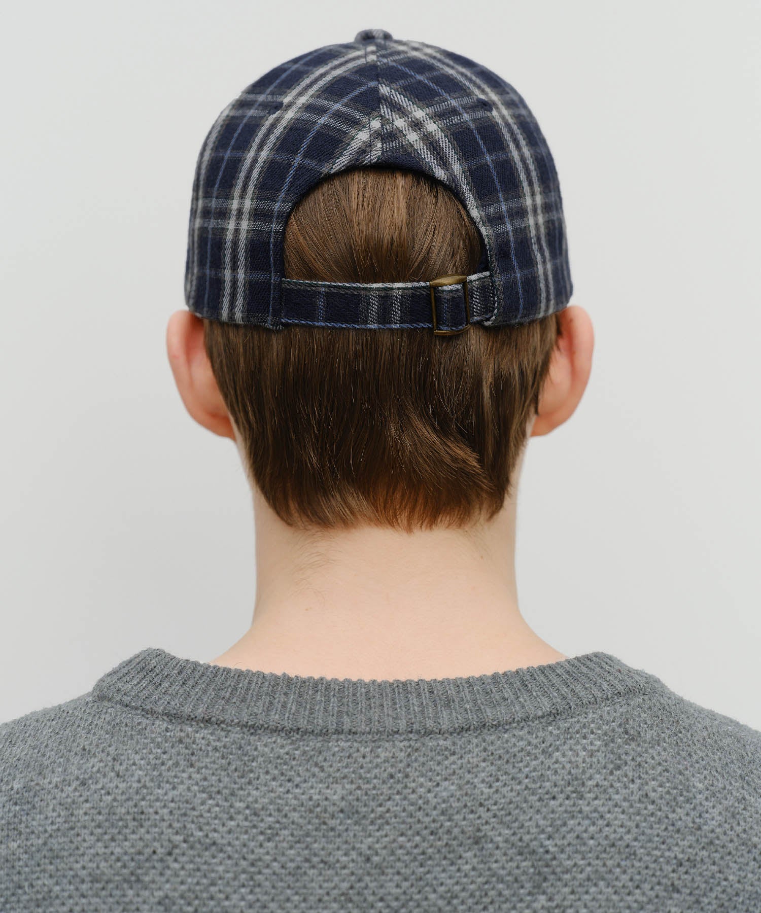 Marithe & Francois Girbaud - Classic Logo Two Tone Check Cap (Navy) product image 6 | TRAB K-Fashion Australia