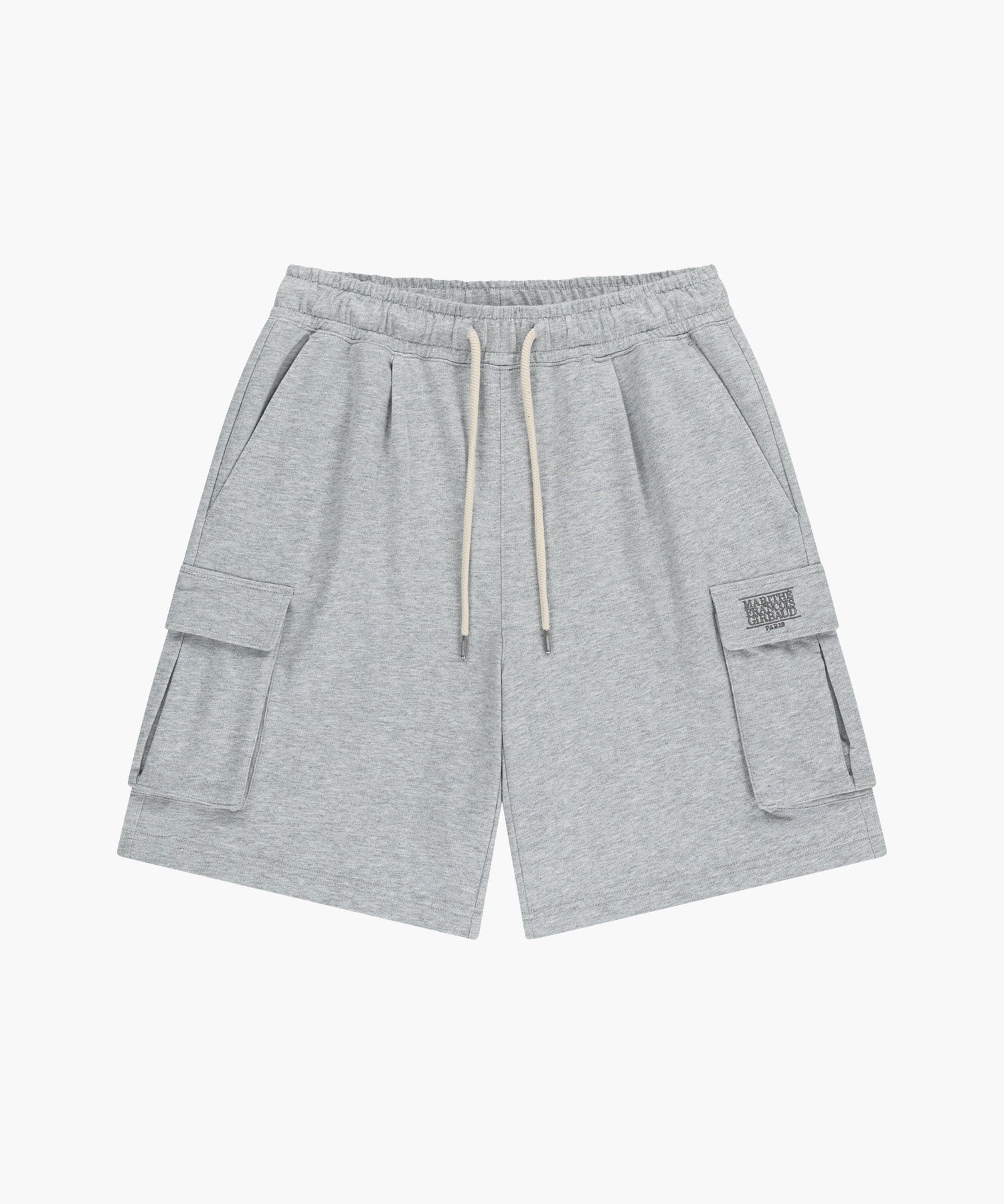 Marithe & Francois Girbaud - Classic Logo Cargo Sweat Shorts (Heather Gray) product image 6 | TRAB K-Fashion Australia