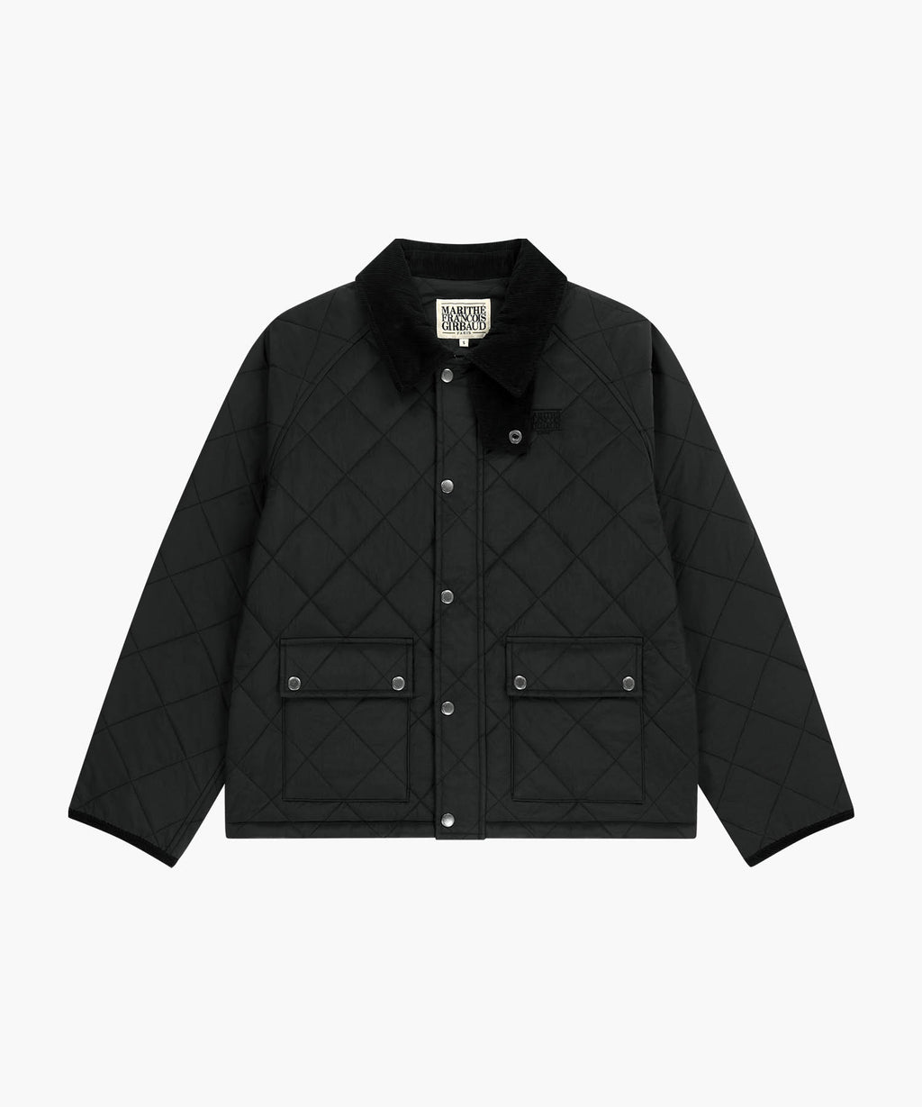 Marithe & Francois Girbaud - Corduroy Collar Quilted Jacket (Black) product image 6 | TRAB K-Fashion Australia