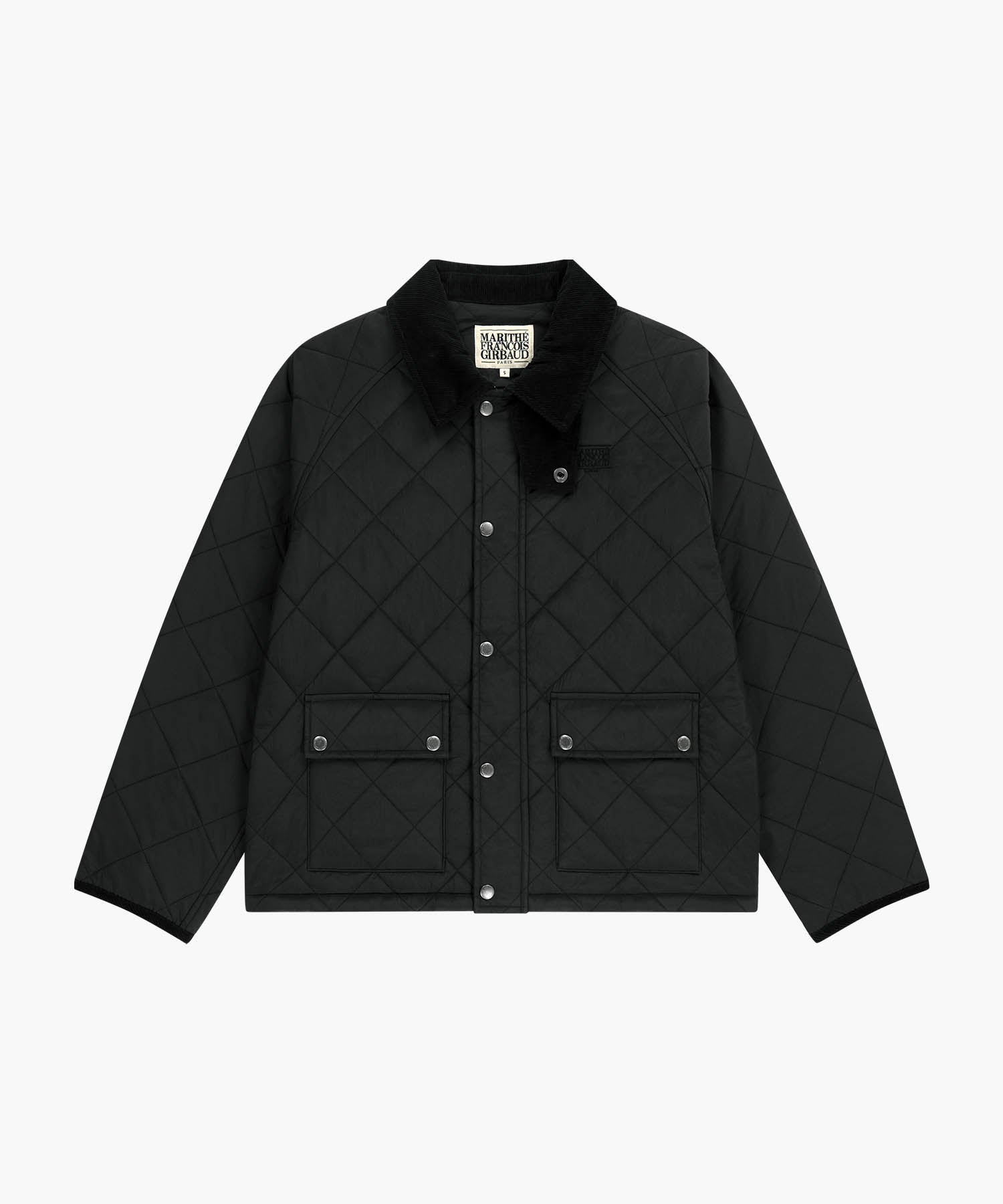Marithe & Francois Girbaud - Corduroy Collar Quilted Jacket (Black) product image 6 | TRAB K-Fashion Australia