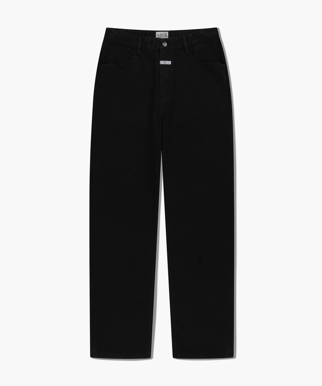 Marithe & Francois Girbaud - Slim Straight Denim Pants (Matt Black) product image 6 | TRAB K-Fashion Australia