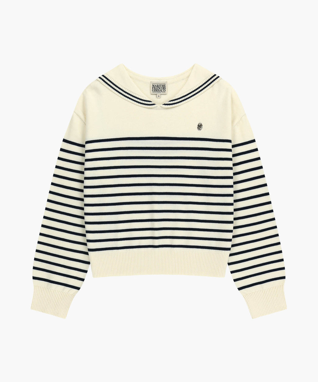 Marithe & Francois Girbaud - Sailor Knit Pullover (Ivory) product image 9 | TRAB K-Fashion Australia