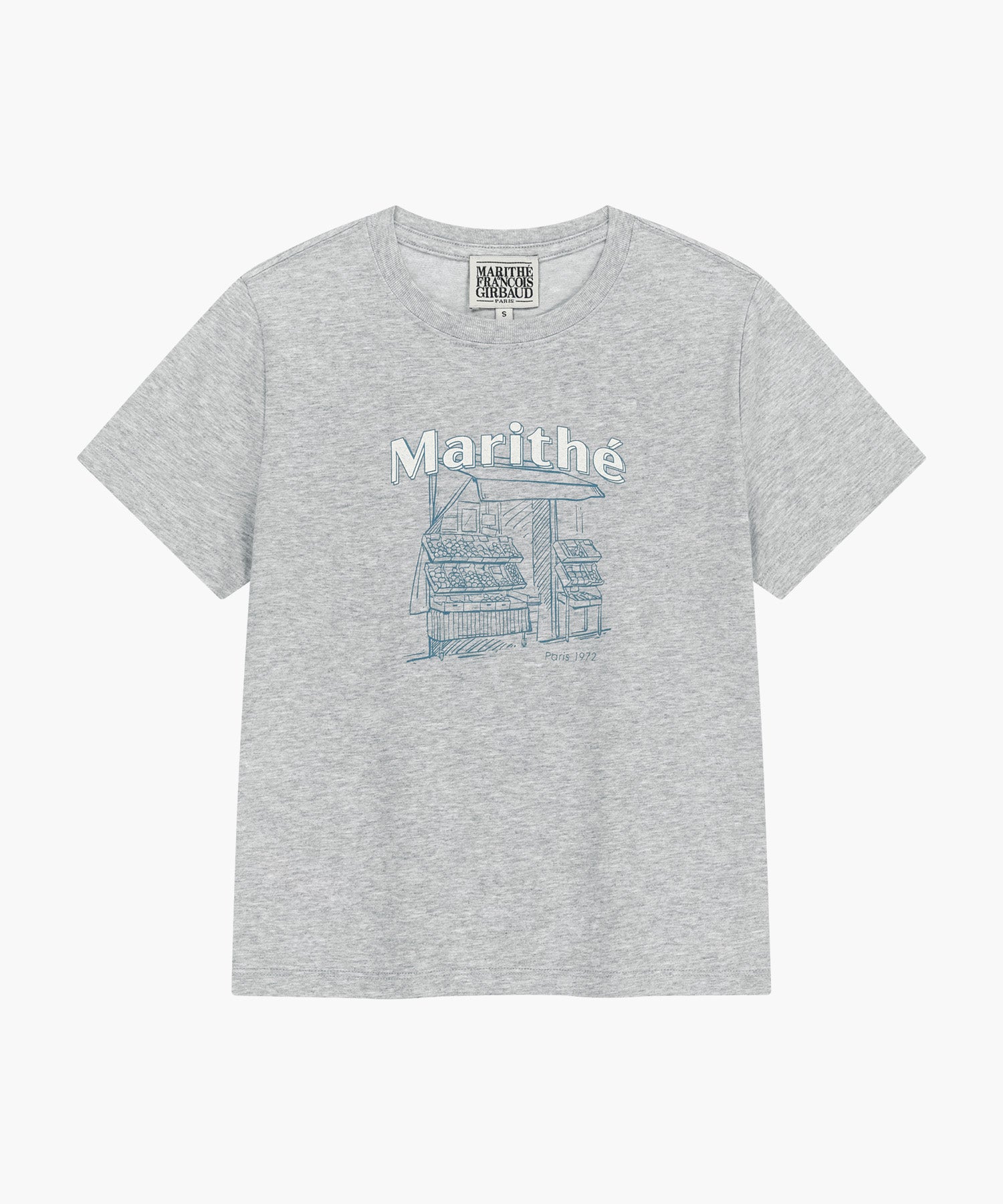 Marithe & Francois Girbaud - French Fruit Shop Graphic Tee (Heather Gray) product image 6 | TRAB K-Fashion Australia