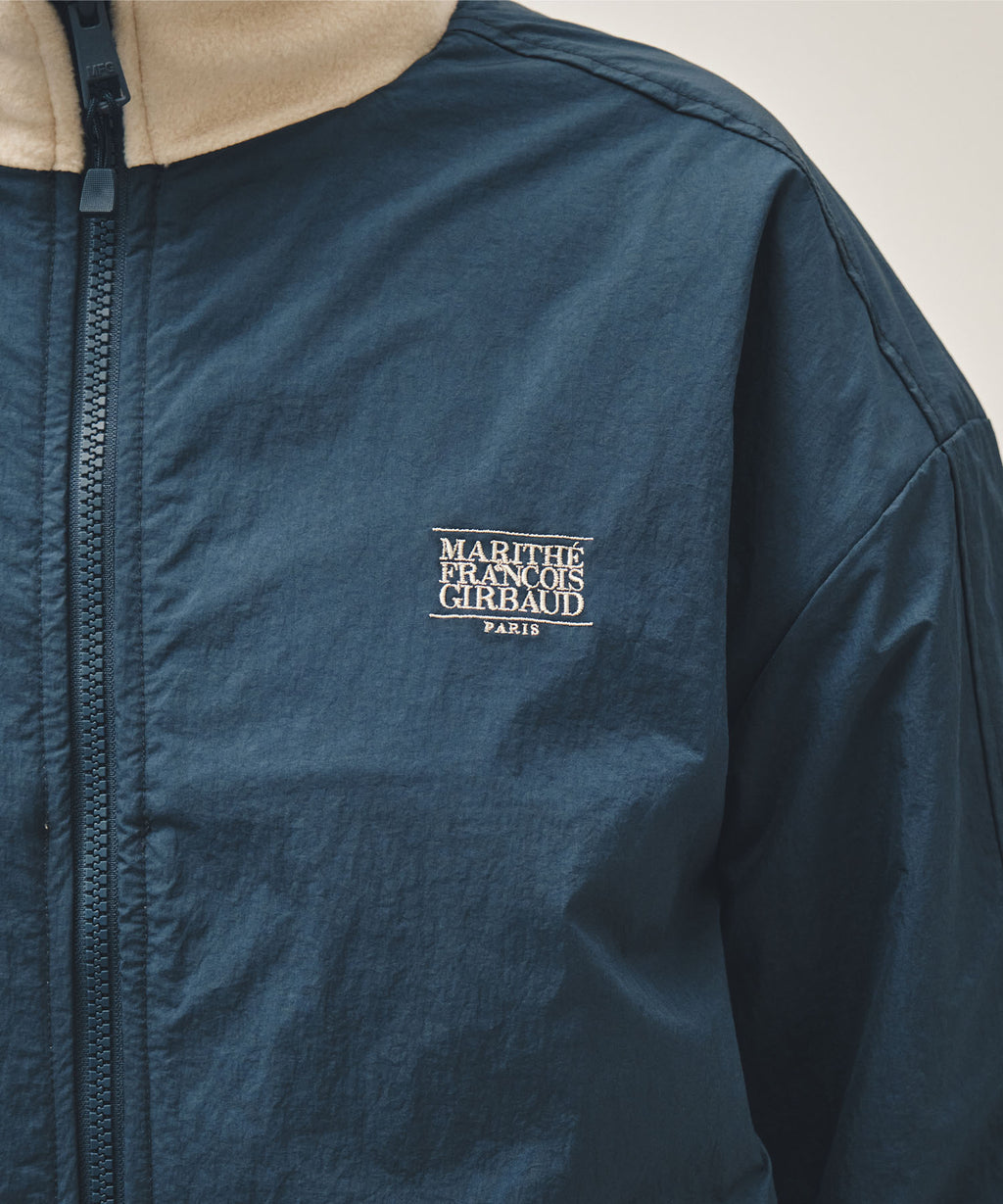 Marithe & Francois Girbaud - Classic Logo Reversible Fleece Jacket (Cream) product image 6 | TRAB K-Fashion Australia