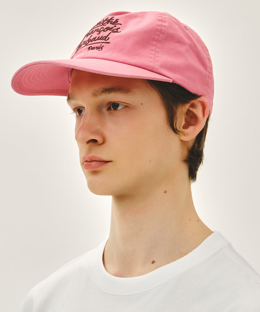 Marithe & Francois Girbaud - Drawing Logo 5panel Cap (Pink) product image 6 | TRAB K-Fashion Australia