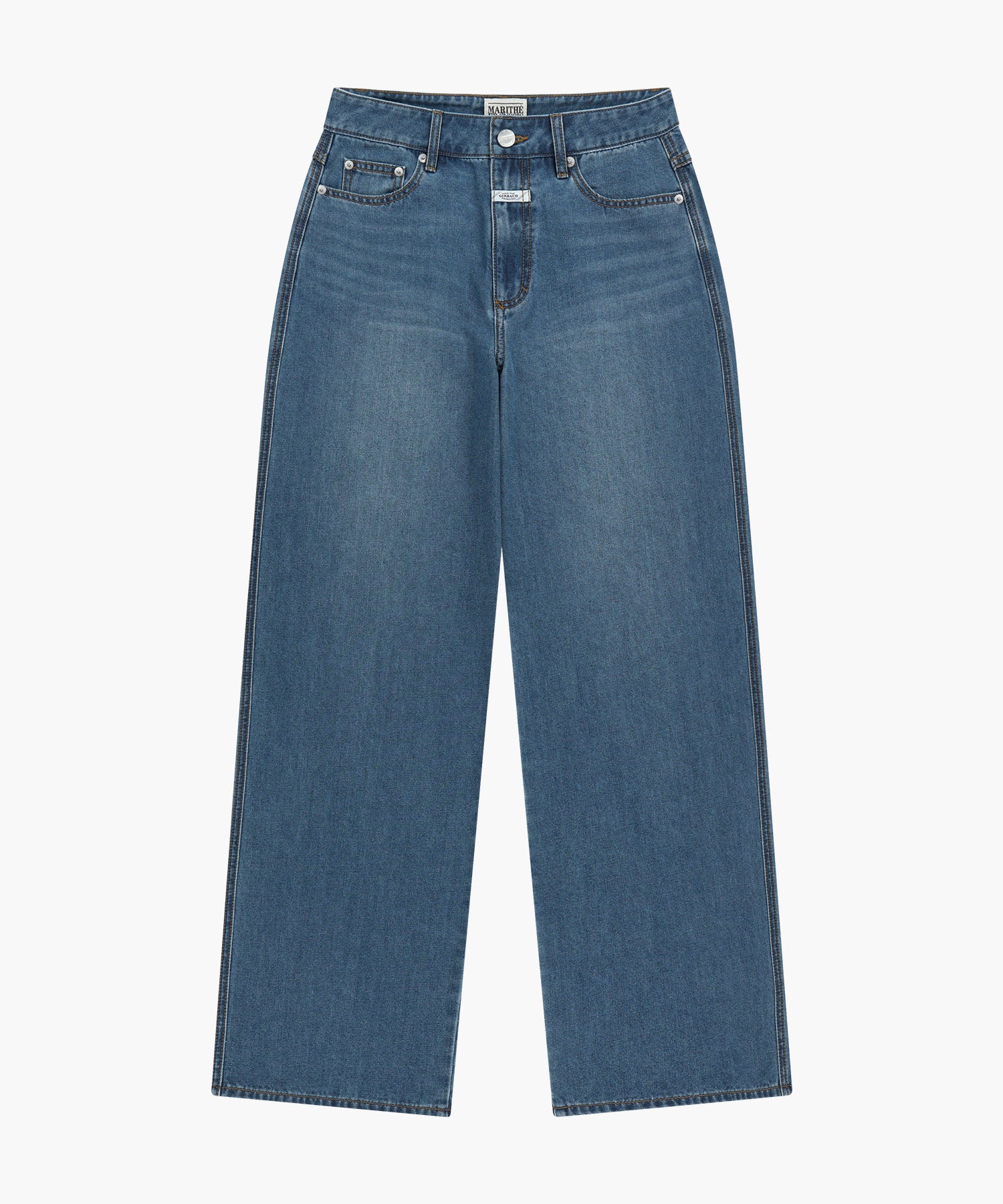 Marithe & Francois Girbaud - Summer Semi Wide Denim Pants (Blue) product image 6 | TRAB K-Fashion Australia
