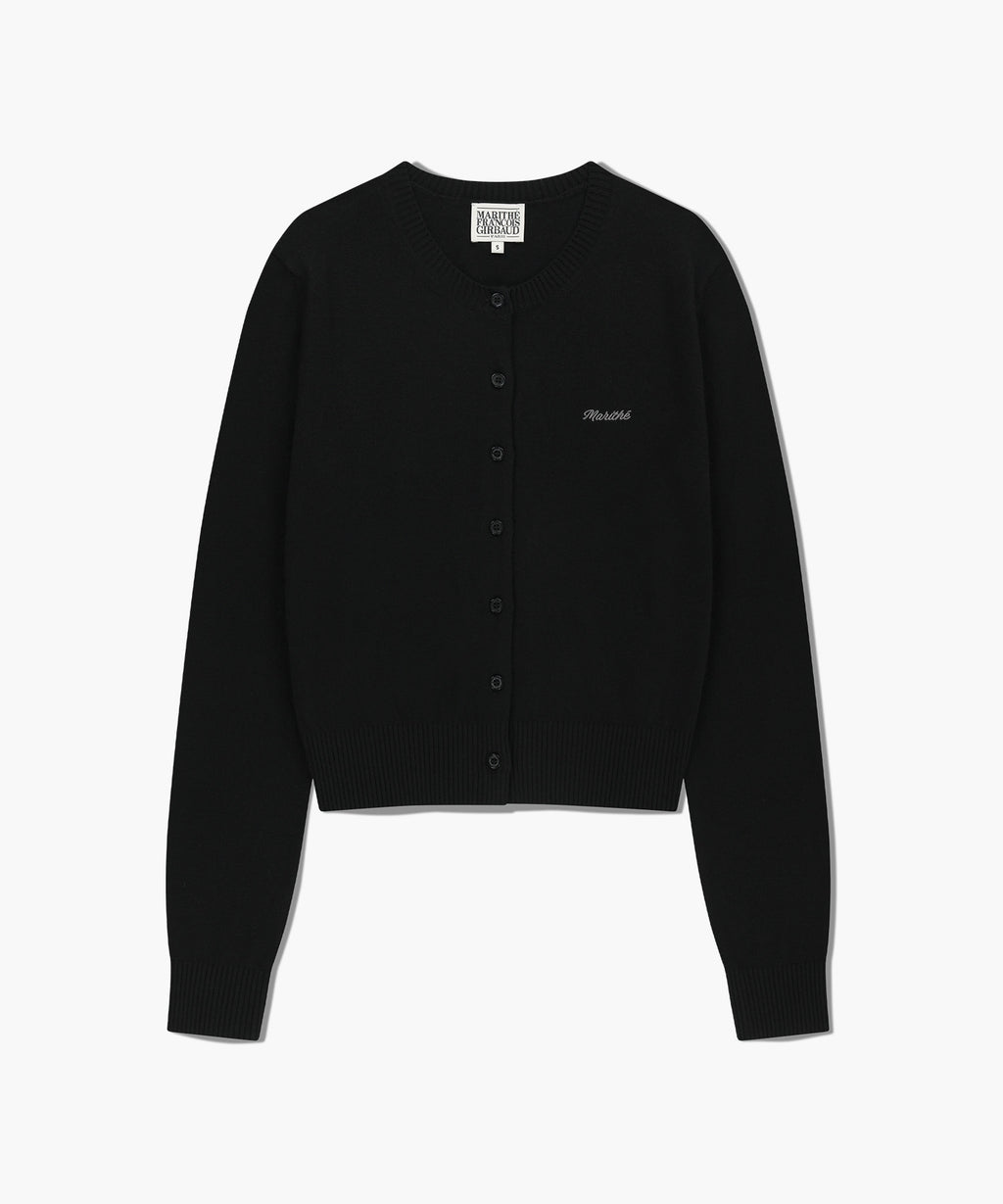 Marithe & Francois Girbaud - Half Knit Round Neck Cardigan Set Up (Black) product image 6 | TRAB K-Fashion Australia