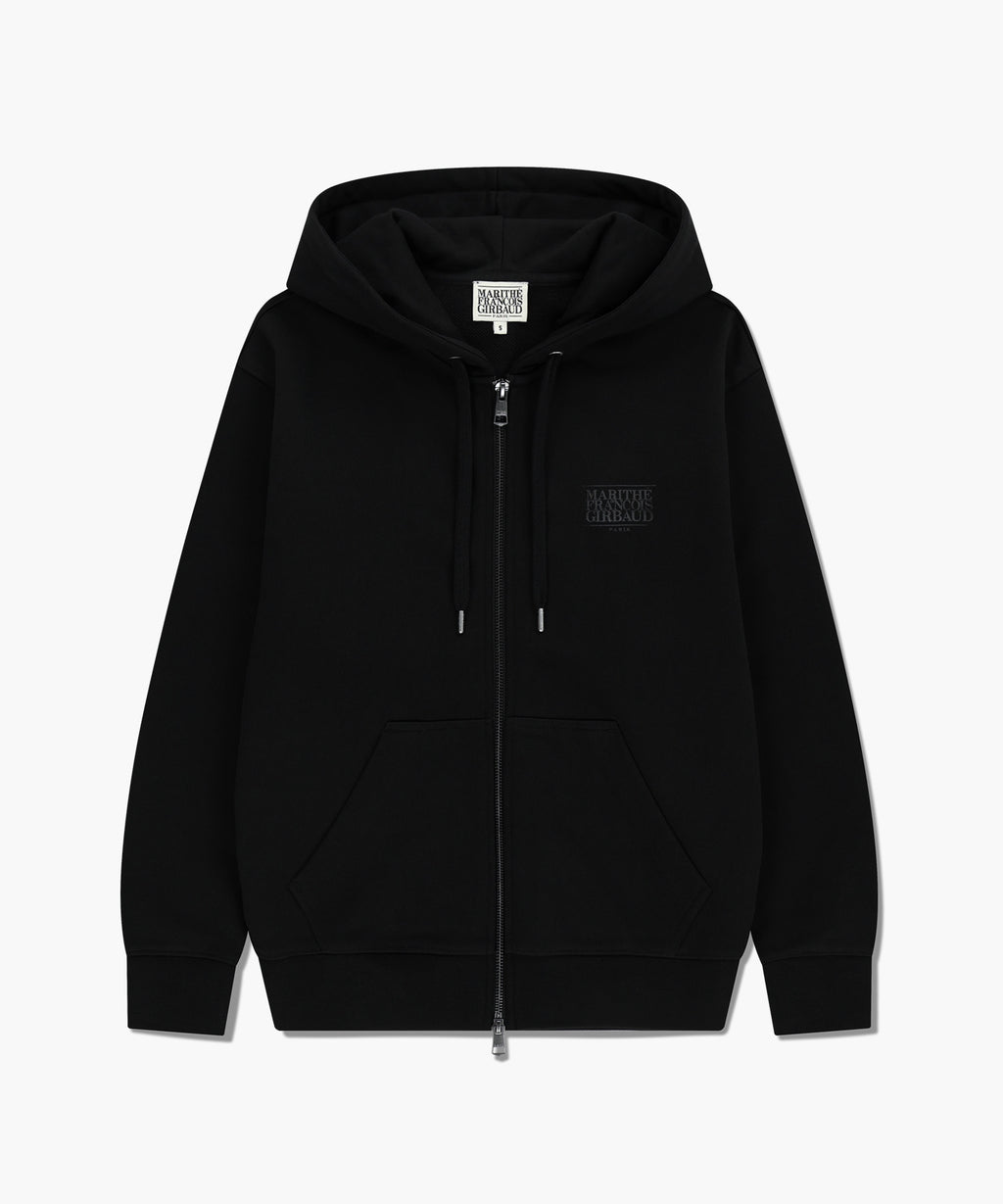 Marithe & Francois Girbaud - Classic Logo Hoodie Zipup (Black) product image 6 | TRAB K-Fashion Australia