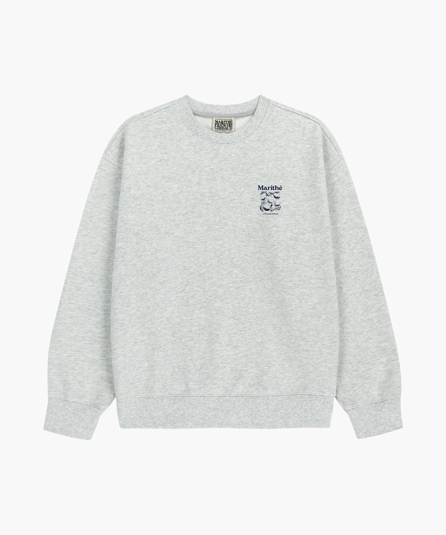 Marithe & Francois Girbaud - Lemon Graphic Oversized Sweatshirt (Light Heather Gray) product image 6 | TRAB K-Fashion Australia