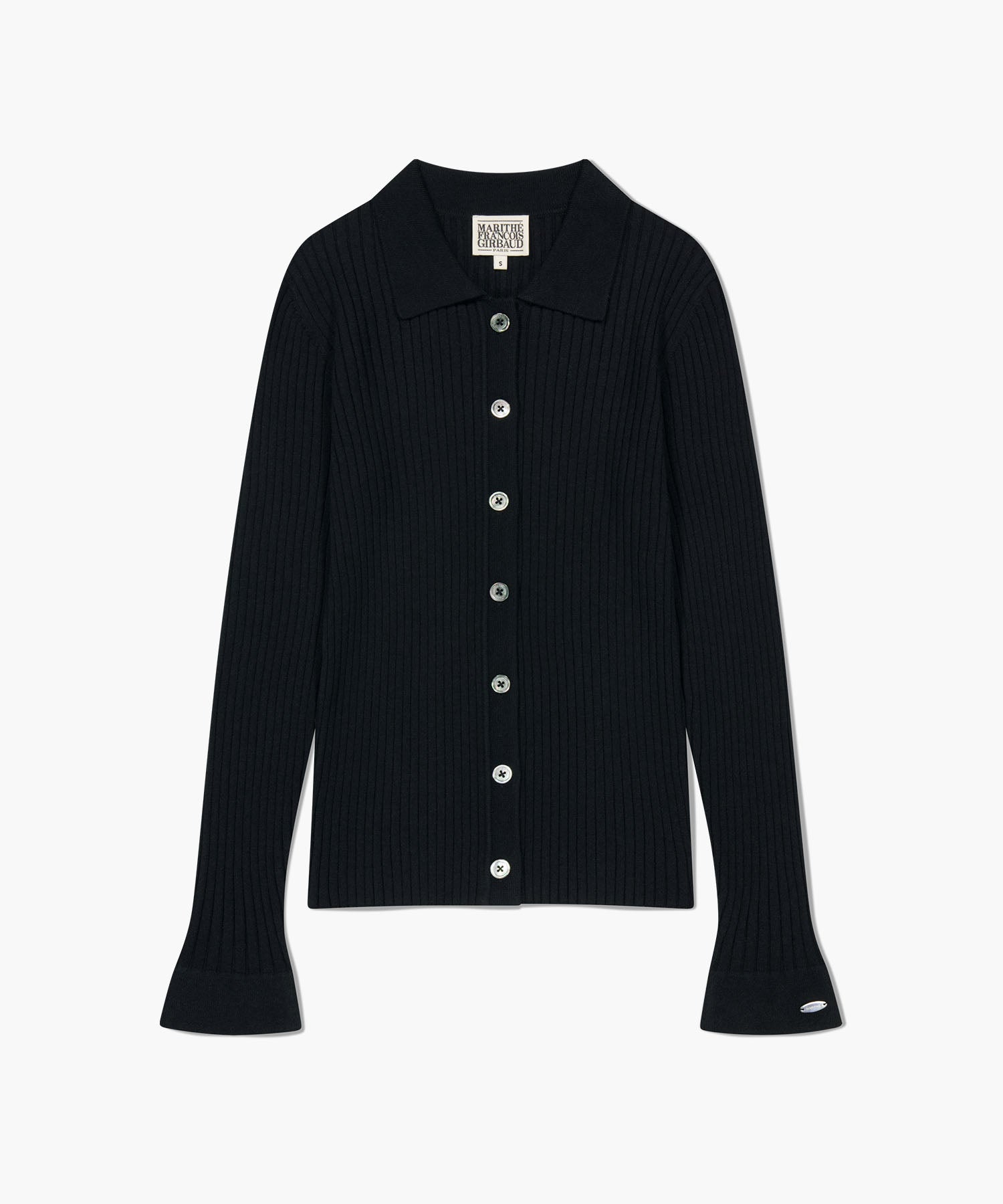Marithe & Francois Girbaud - Slim Fit Collar Cardigan (Black) product image 6 | TRAB K-Fashion Australia