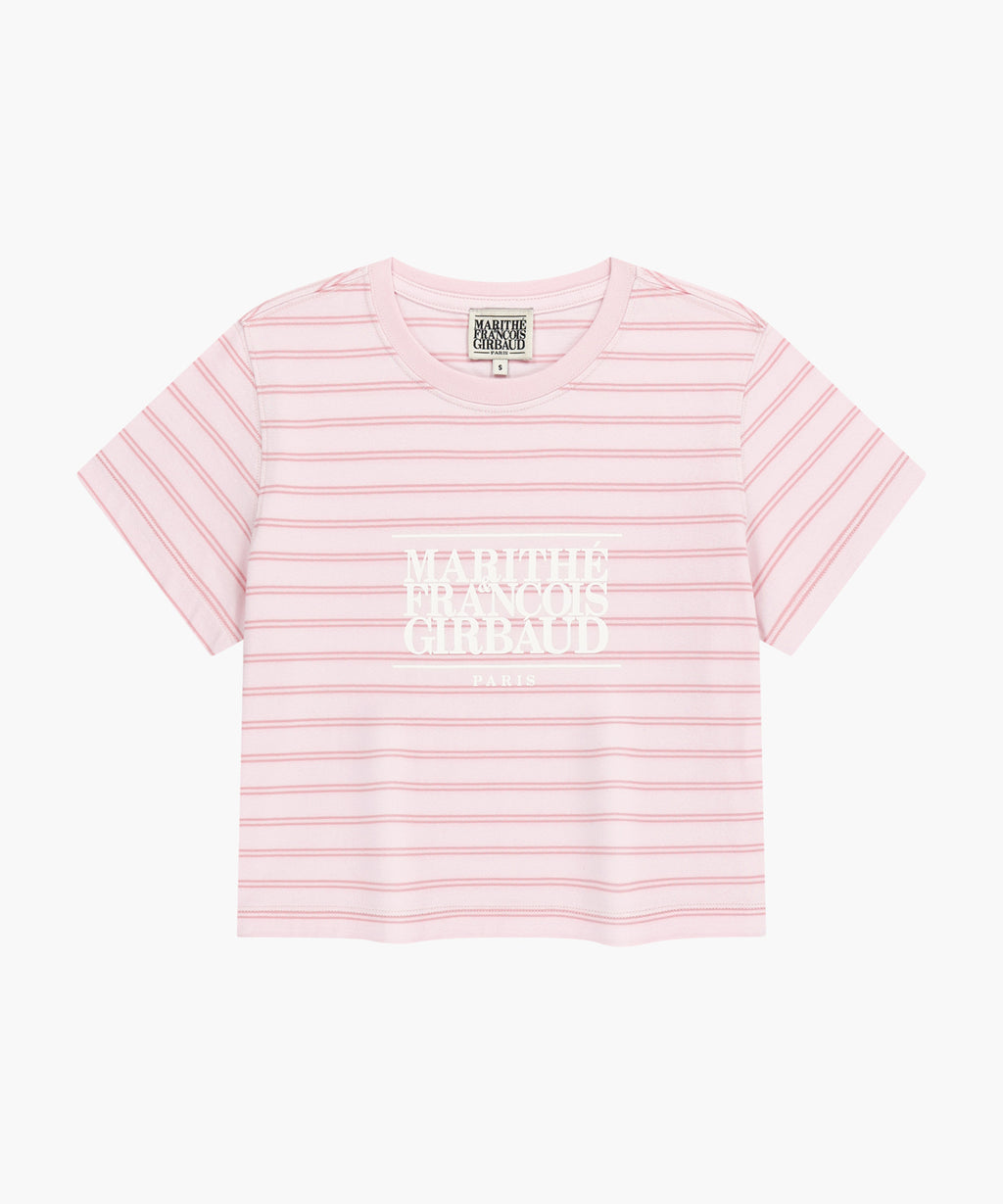 Marithe & Francois Girbaud - Classic Logo Crop Tee (Pink) product image 6 | TRAB K-Fashion Australia