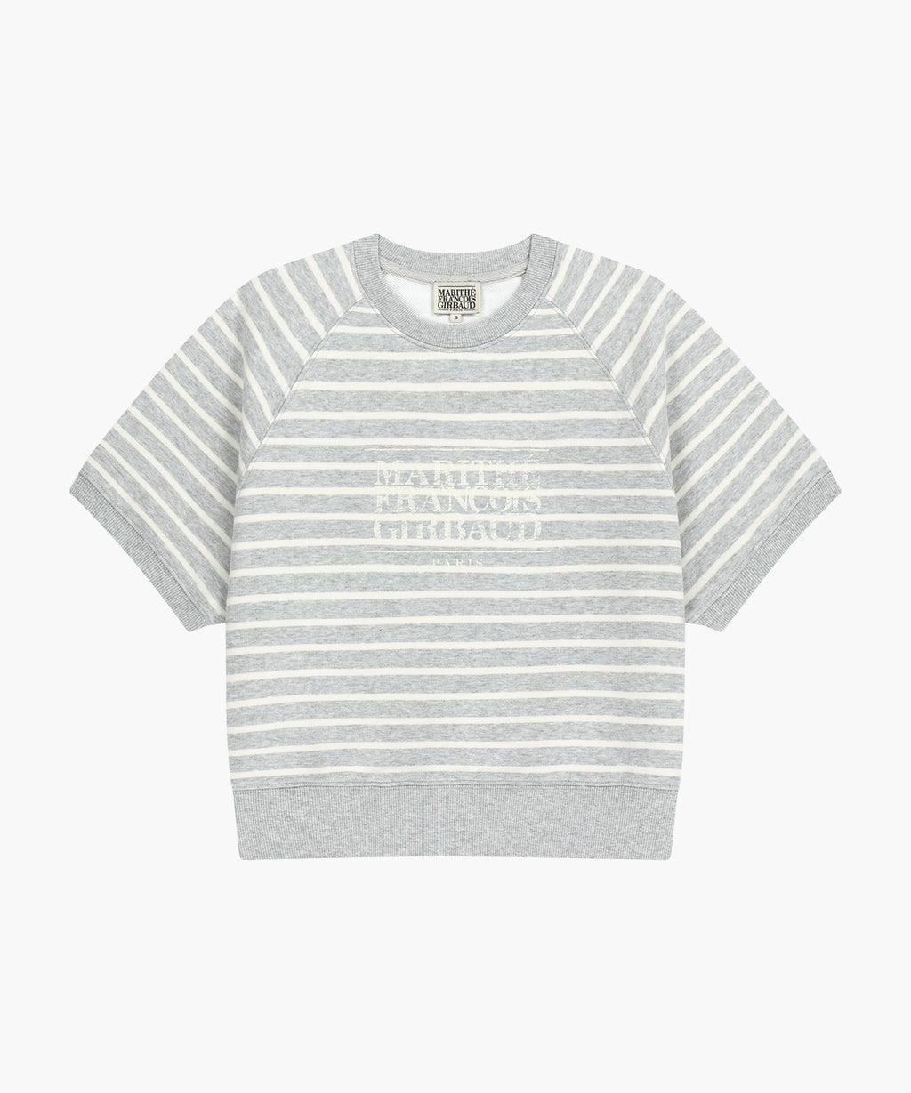 Marithe & Francois Girbaud - Vintage Classic Logo Half Sweatshirt (Melange Gray) product image 6 | TRAB K-Fashion Australia