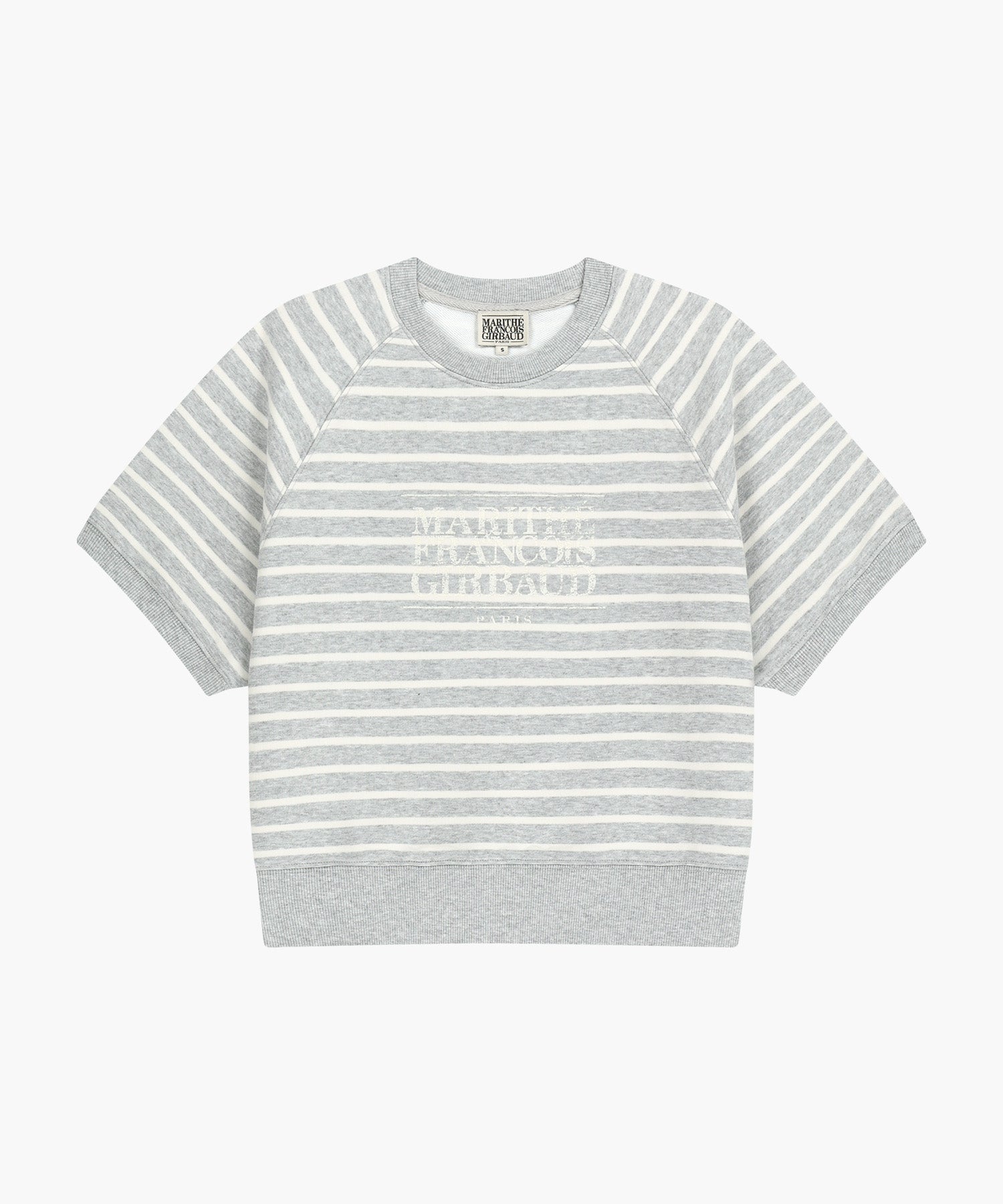 Marithe & Francois Girbaud - Vintage Classic Logo Half Sweatshirt (Melange Gray) product image 6 | TRAB K-Fashion Australia