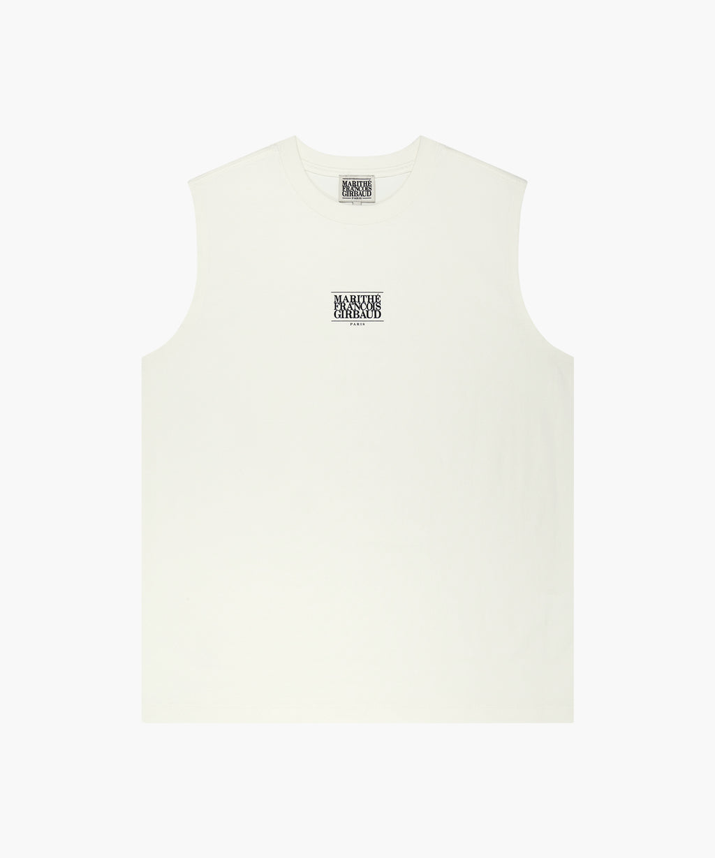 Marithe & Francois Girbaud - Sorona Cool Small Classic Logo Sleeveless (Ivory) product image 6 | TRAB K-Fashion Australia