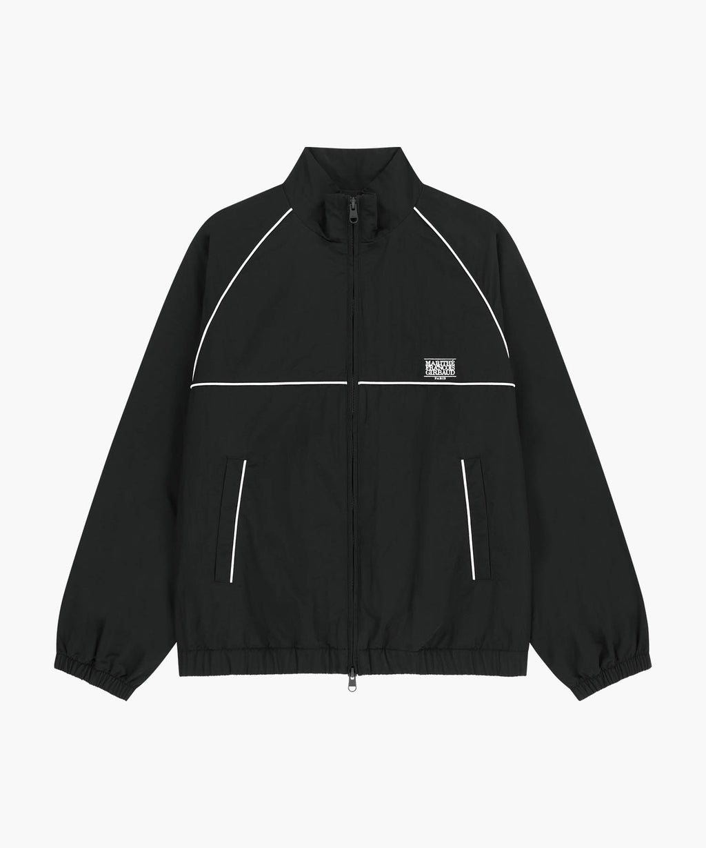 Marithe & Francois Girbaud - Classic Logo High Neck Wind Jacket (Black) product image 6 | TRAB K-Fashion Australia