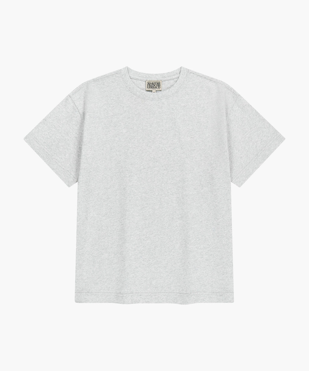 Marithe & Francois Girbaud - Embo Small Regular Logo Tee (Light Heather Gray) product image 6 | TRAB K-Fashion Australia