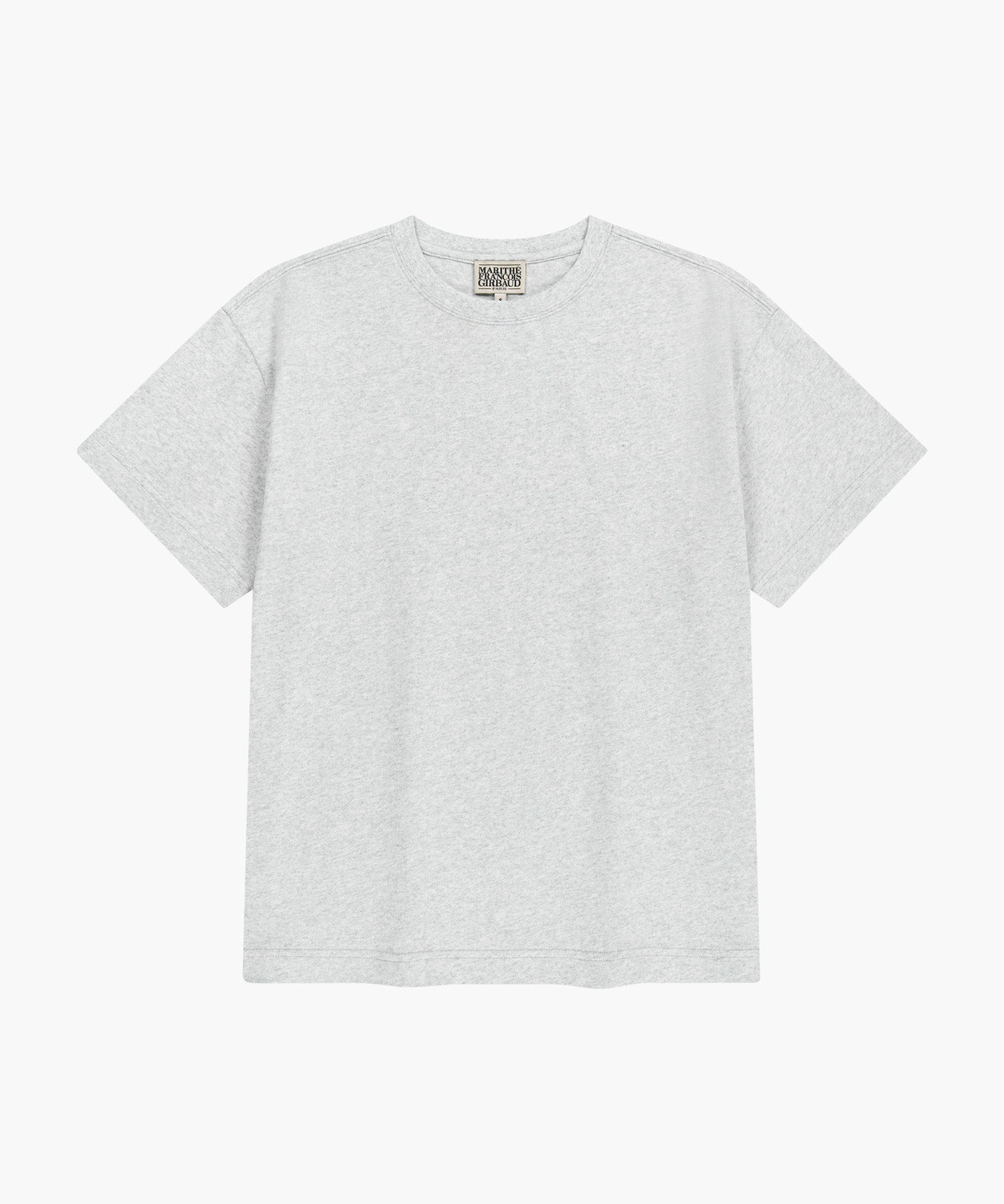Marithe & Francois Girbaud - Embo Small Regular Logo Tee (Light Heather Gray) product image 6 | TRAB K-Fashion Australia