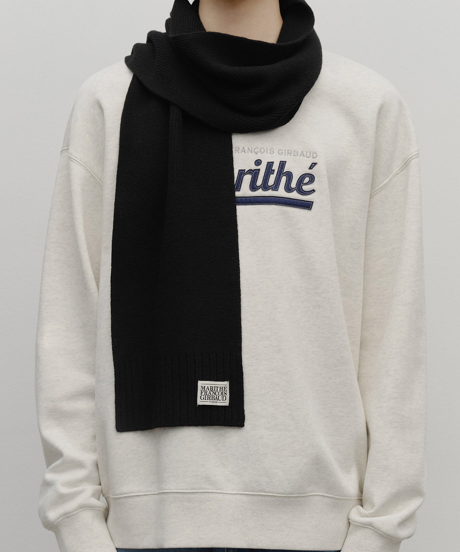 Marithe & Francois Girbaud - Classic Logo Muffler (Black) product image 6 | TRAB K-Fashion Australia