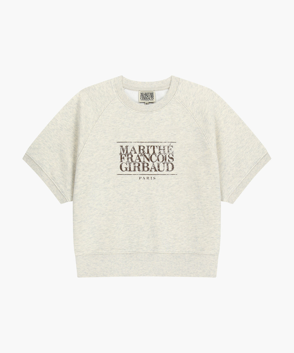 Marithe & Francois Girbaud - Vintage Classic Logo Half Sweatshirt (Oatmeal) product image 6 | TRAB K-Fashion Australia