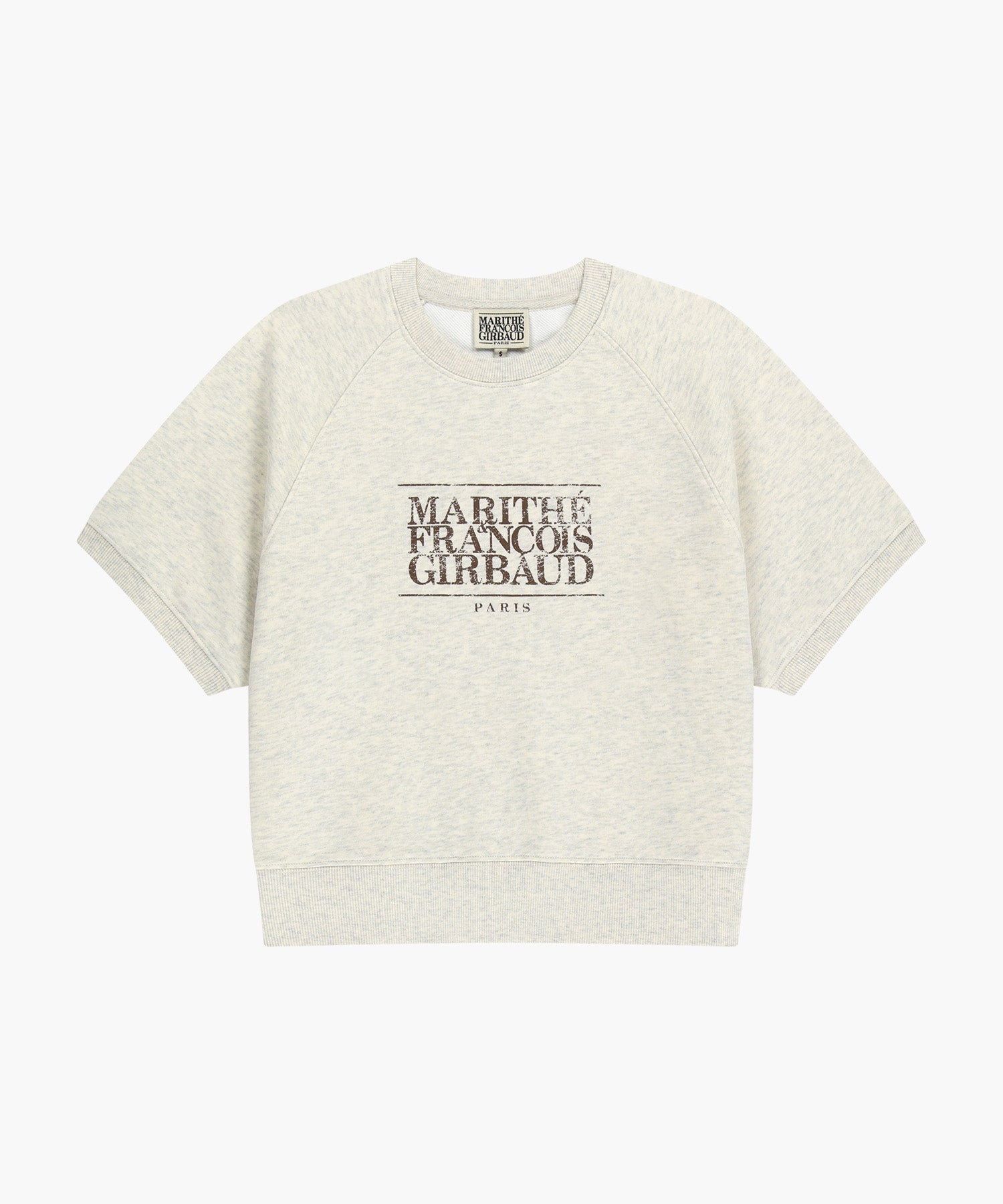 Marithe & Francois Girbaud - Vintage Classic Logo Half Sweatshirt (Oatmeal) product image 6 | TRAB K-Fashion Australia