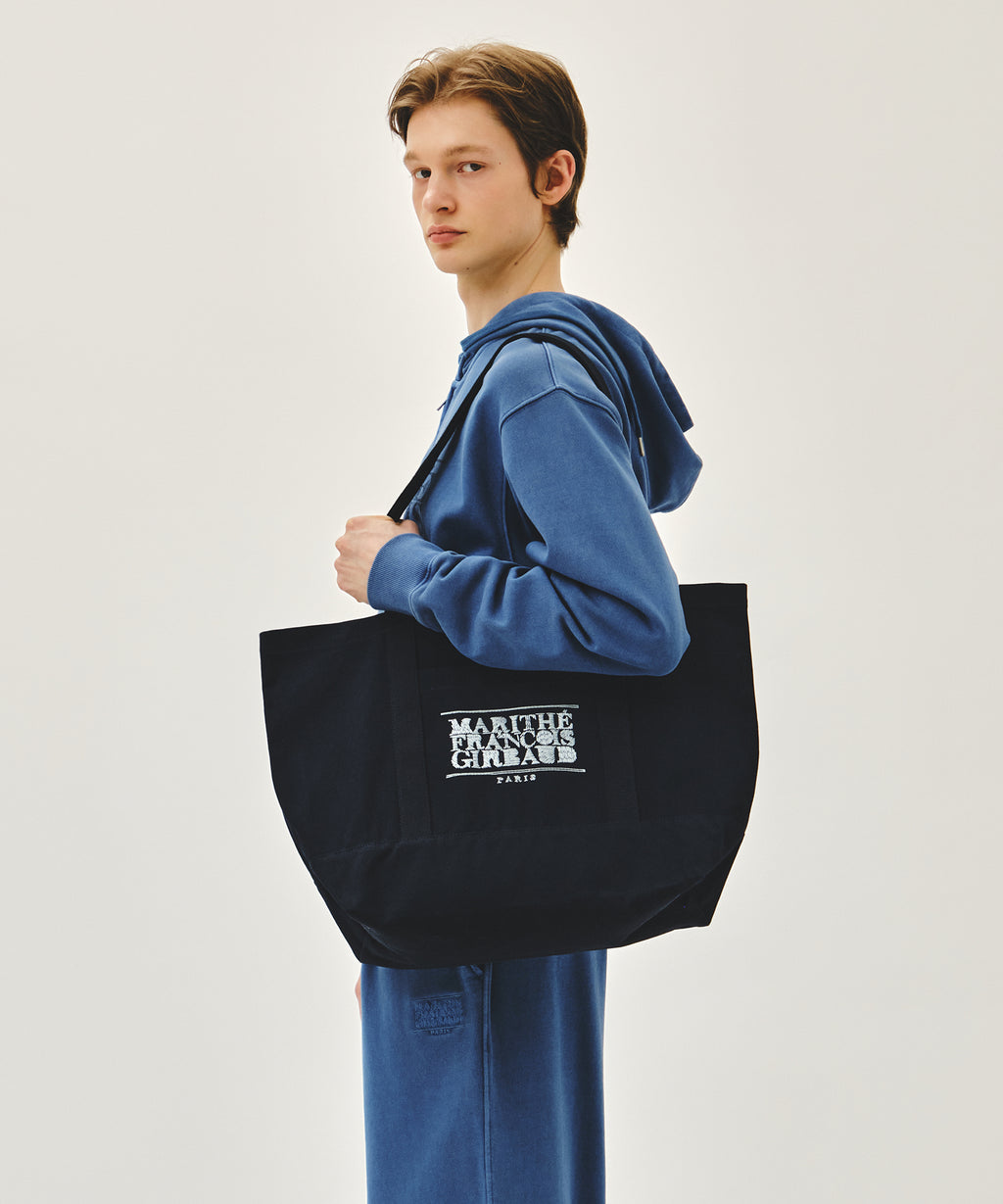 Marithe & Francois Girbaud - Drawing Classic Logo Big Eco Bag (Navy) product image 6 | TRAB K-Fashion Australia