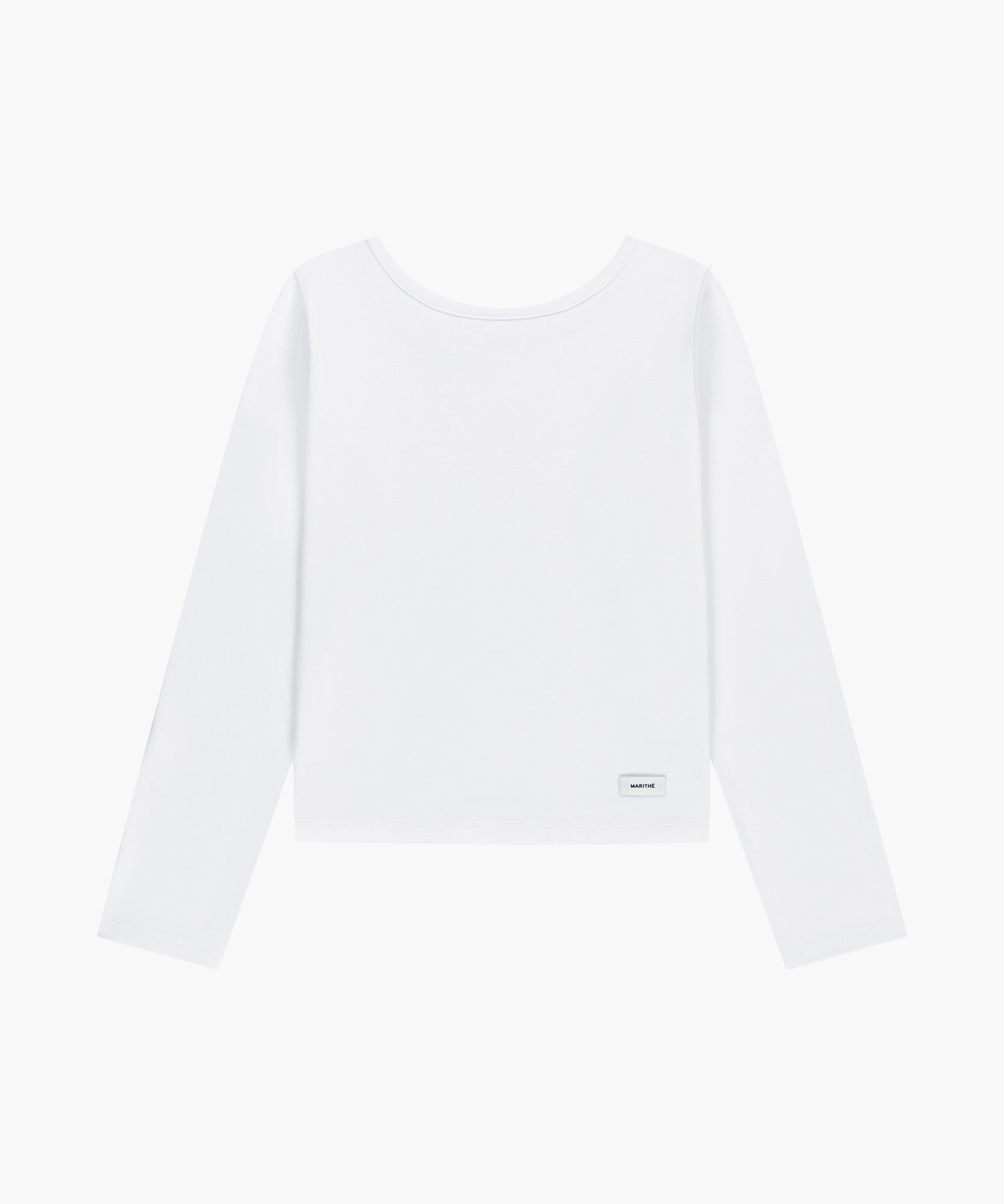 Marithe & Francois Girbaud - Basic Scoop Back Long Sleeve (White) product image 6 | TRAB K-Fashion Australia