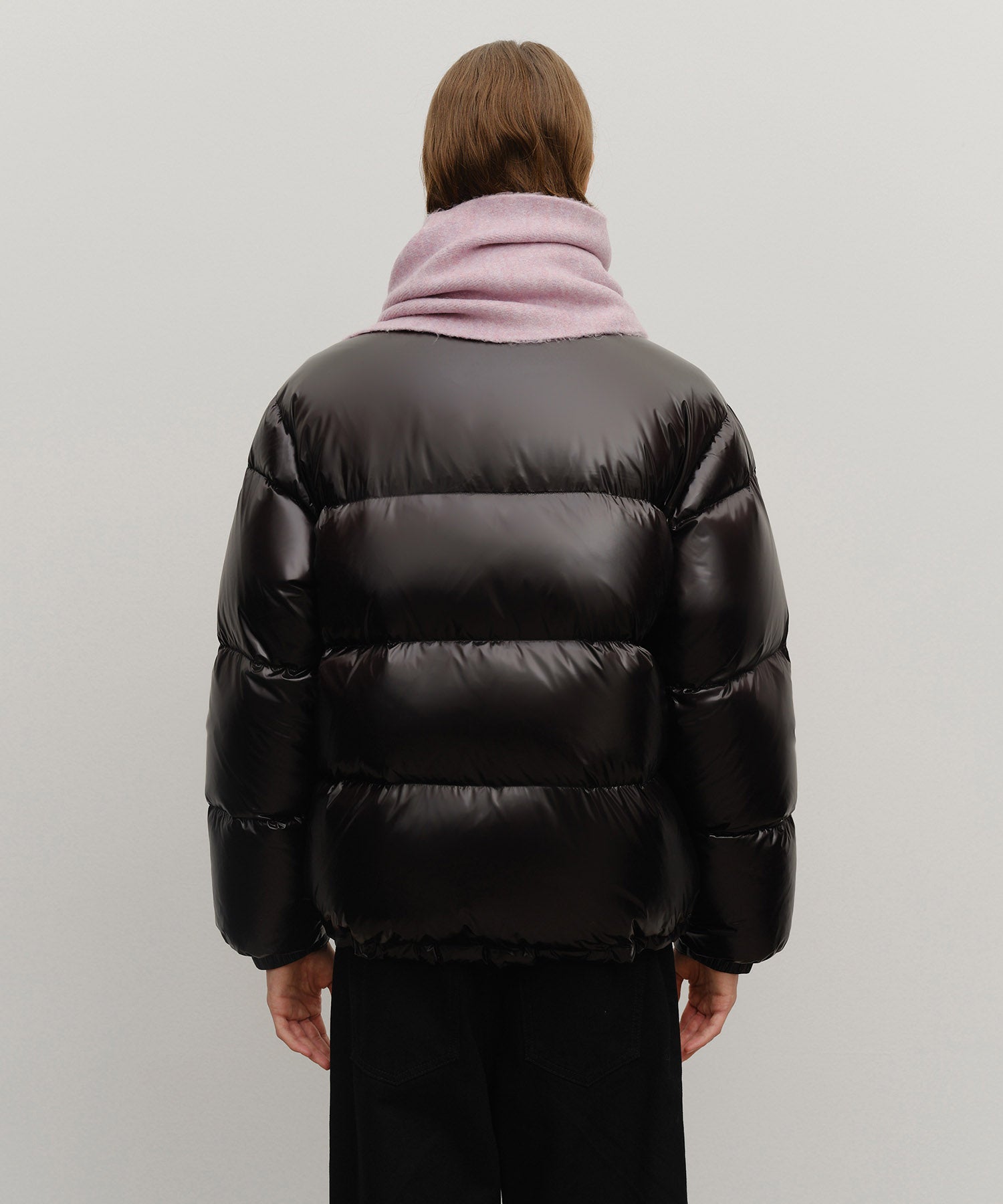 Marithe & Francois Girbaud - Fuzzy Solid Knit Muffler (Light Purple) product image 6 | TRAB K-Fashion Australia
