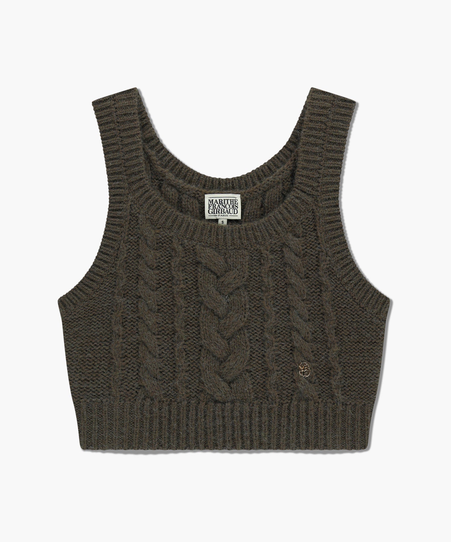 Marithe & Francois Girbaud - Logo Knit Bustier (Brown) product image 6 | TRAB K-Fashion Australia