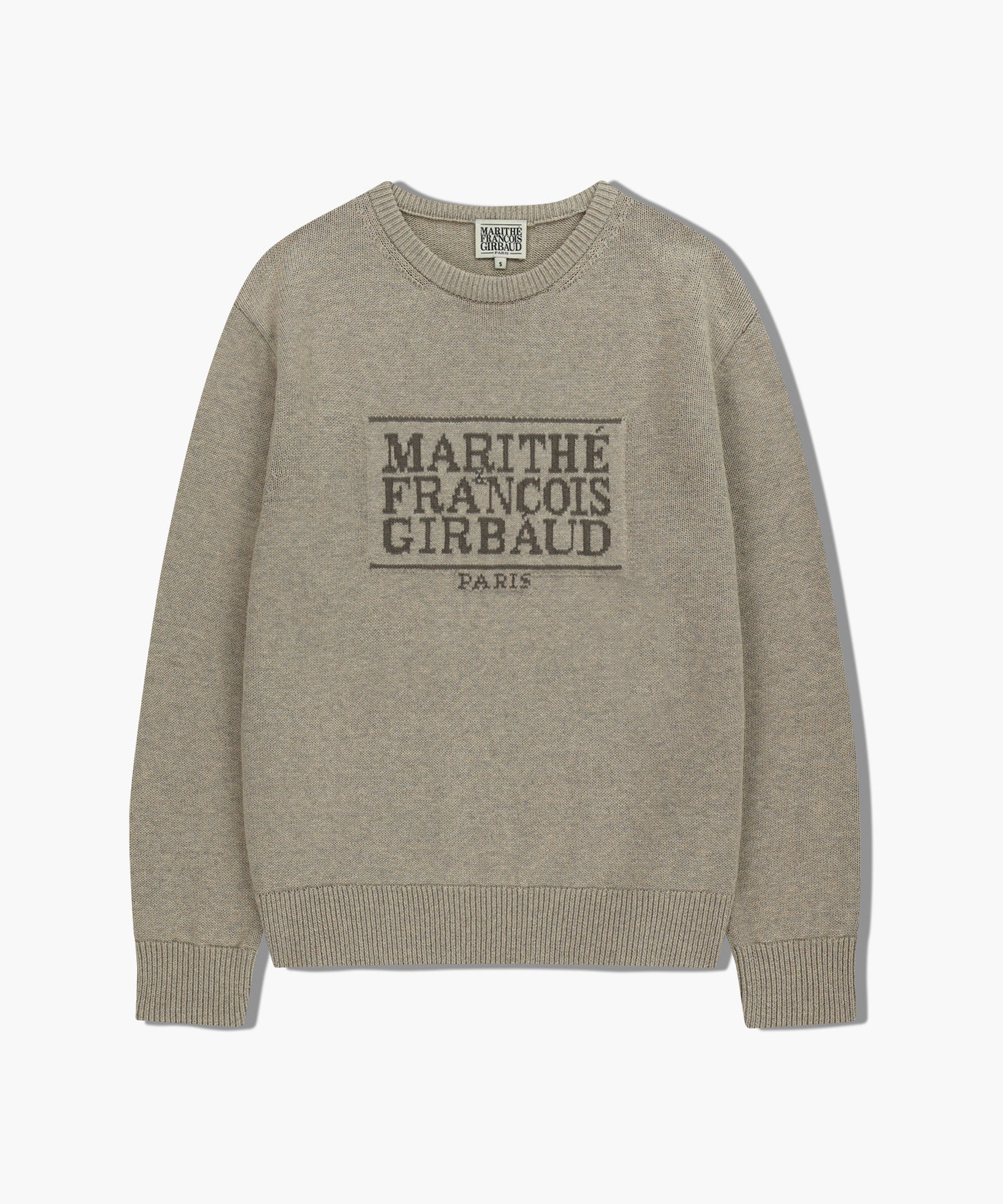 Marithe & Francois Girbaud - Classic Logo Knit Pullover (Oatmeal) product image 9 | TRAB K-Fashion Australia