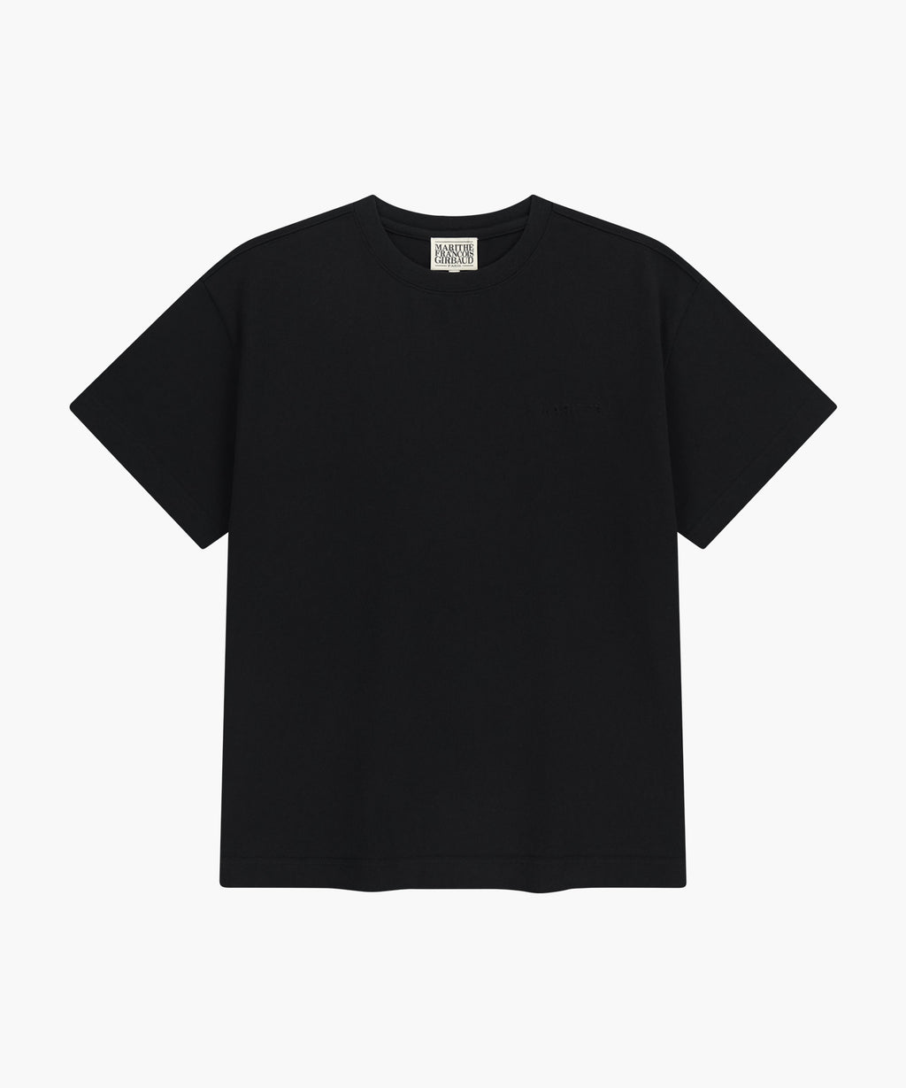 Marithe & Francois Girbaud - Embo Small Regular Logo Tee (Black) product image 6 | TRAB K-Fashion Australia