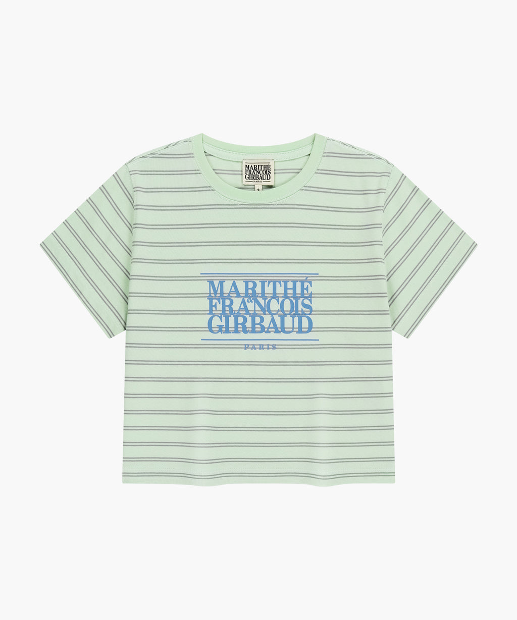 Marithe & Francois Girbaud - Classic Logo Crop Tee (Light Mint) product image 6 | TRAB K-Fashion Australia