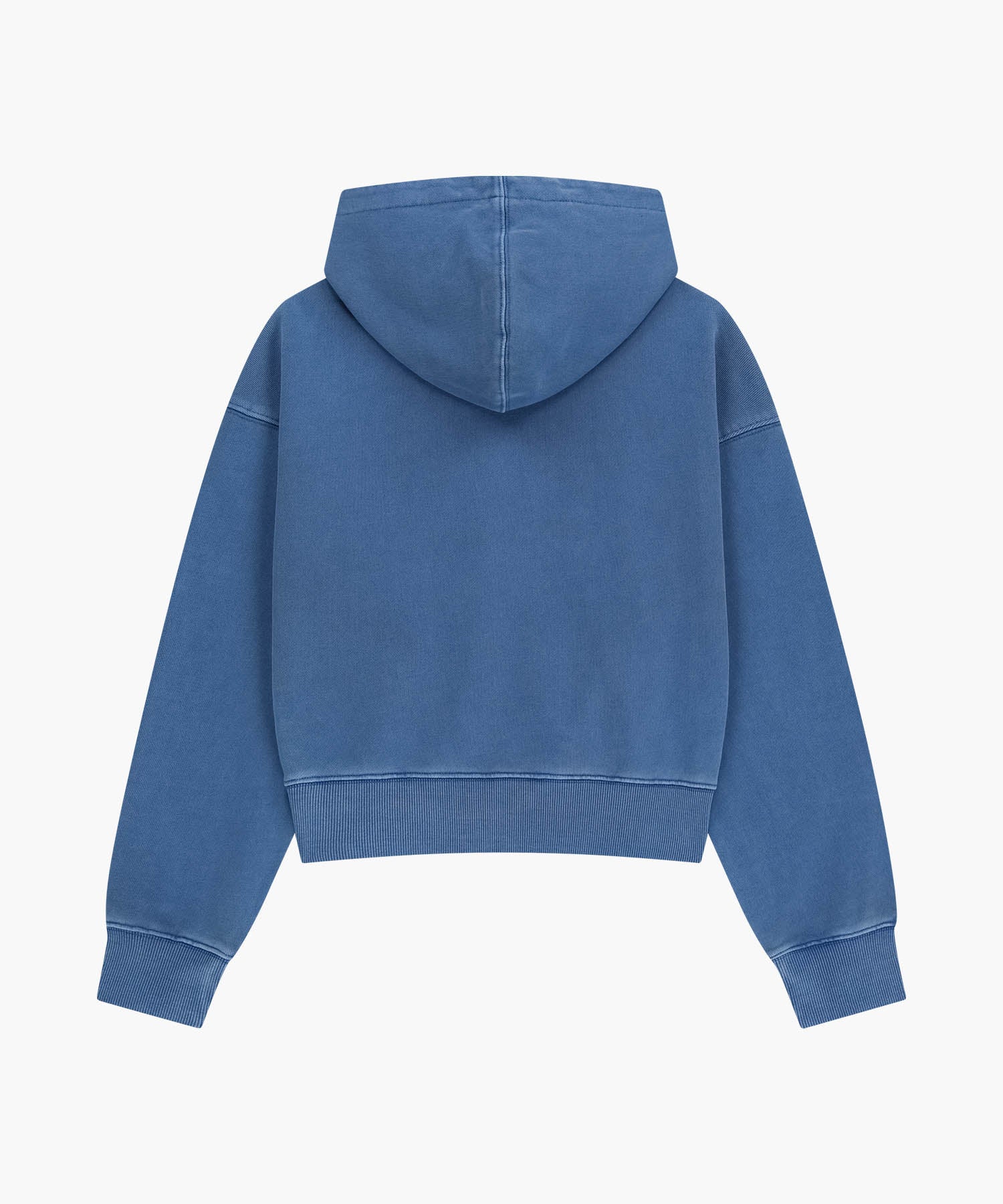 Marithe & Francois Girbaud - Shadow Classic Logo Dyeing Crop Hoodie (Blue) product image 6 | TRAB K-Fashion Australia