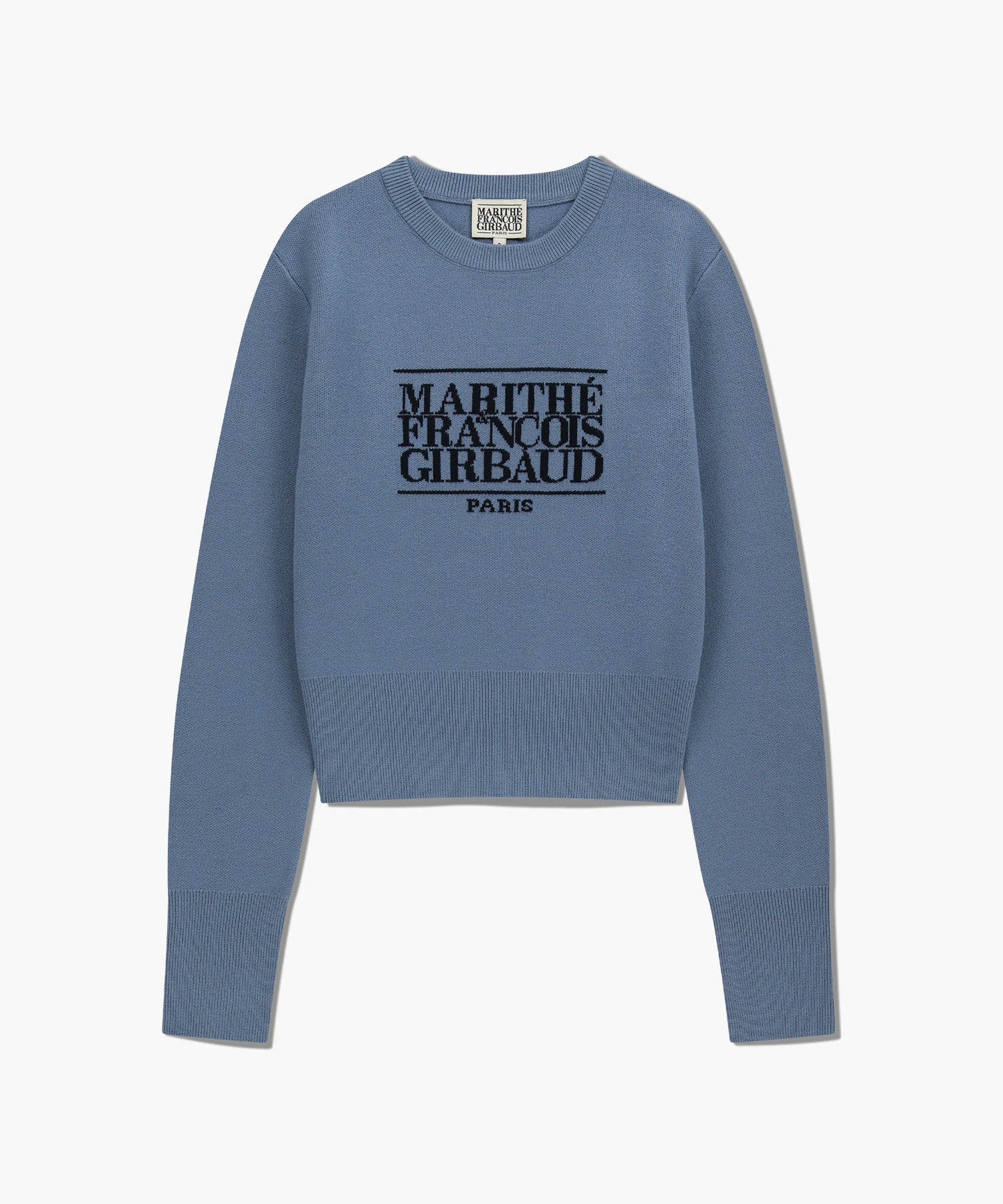 Marithe & Francois Girbaud - Classic Logo Crop Knit (Ash Blue) product image 6 | TRAB K-Fashion Australia