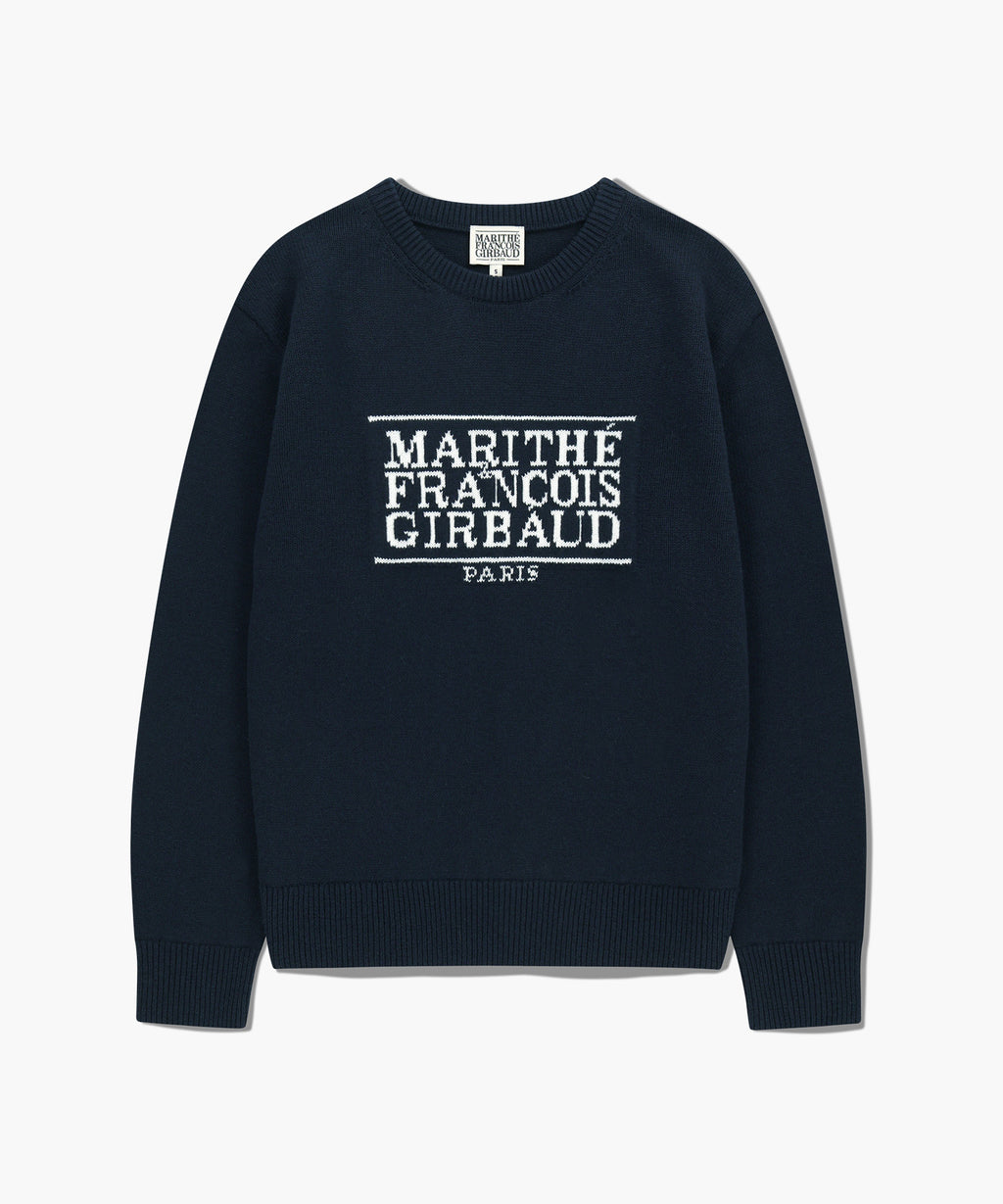 Marithe & Francois Girbaud - Classic Logo Knit Pullover (Navy) product image 6 | TRAB K-Fashion Australia
