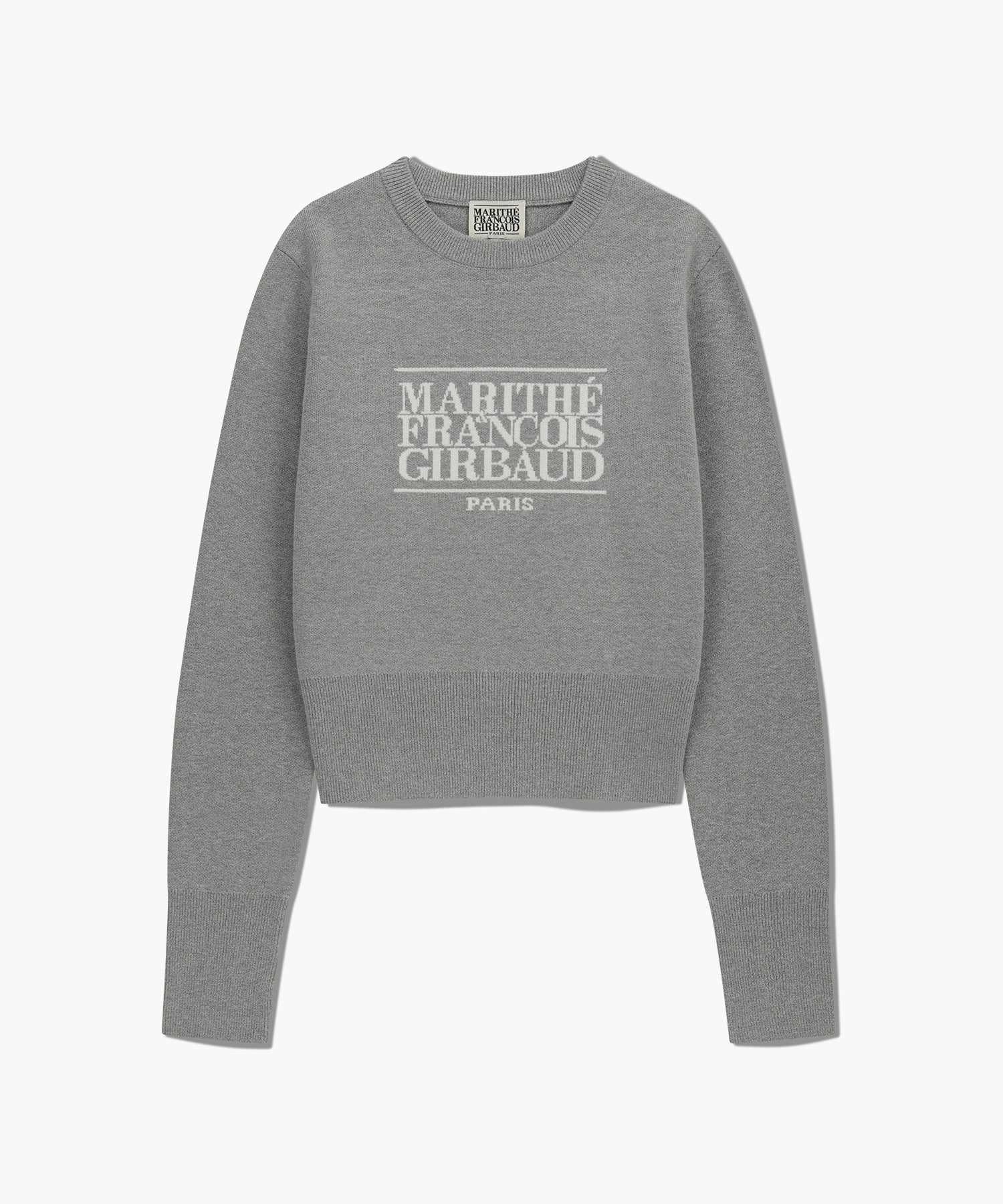 Marithe & Francois Girbaud - Classic Logo Crop Knit (Melange Gray) product image 6 | TRAB K-Fashion Australia
