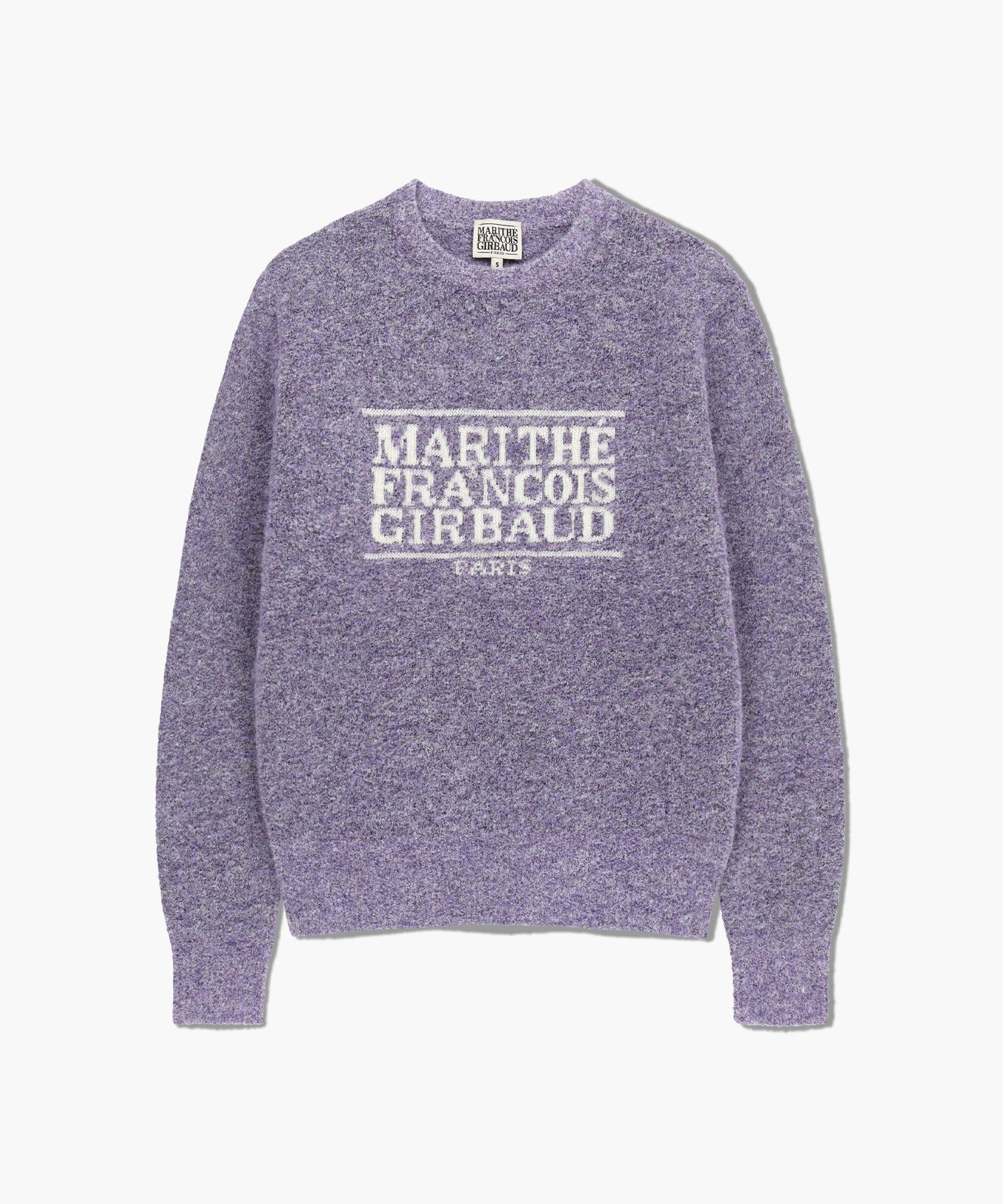 Marithe & Francois Girbaud - Boucle Classic Logo Knit Pullover (Light Purple) product image 6 | TRAB K-Fashion Australia