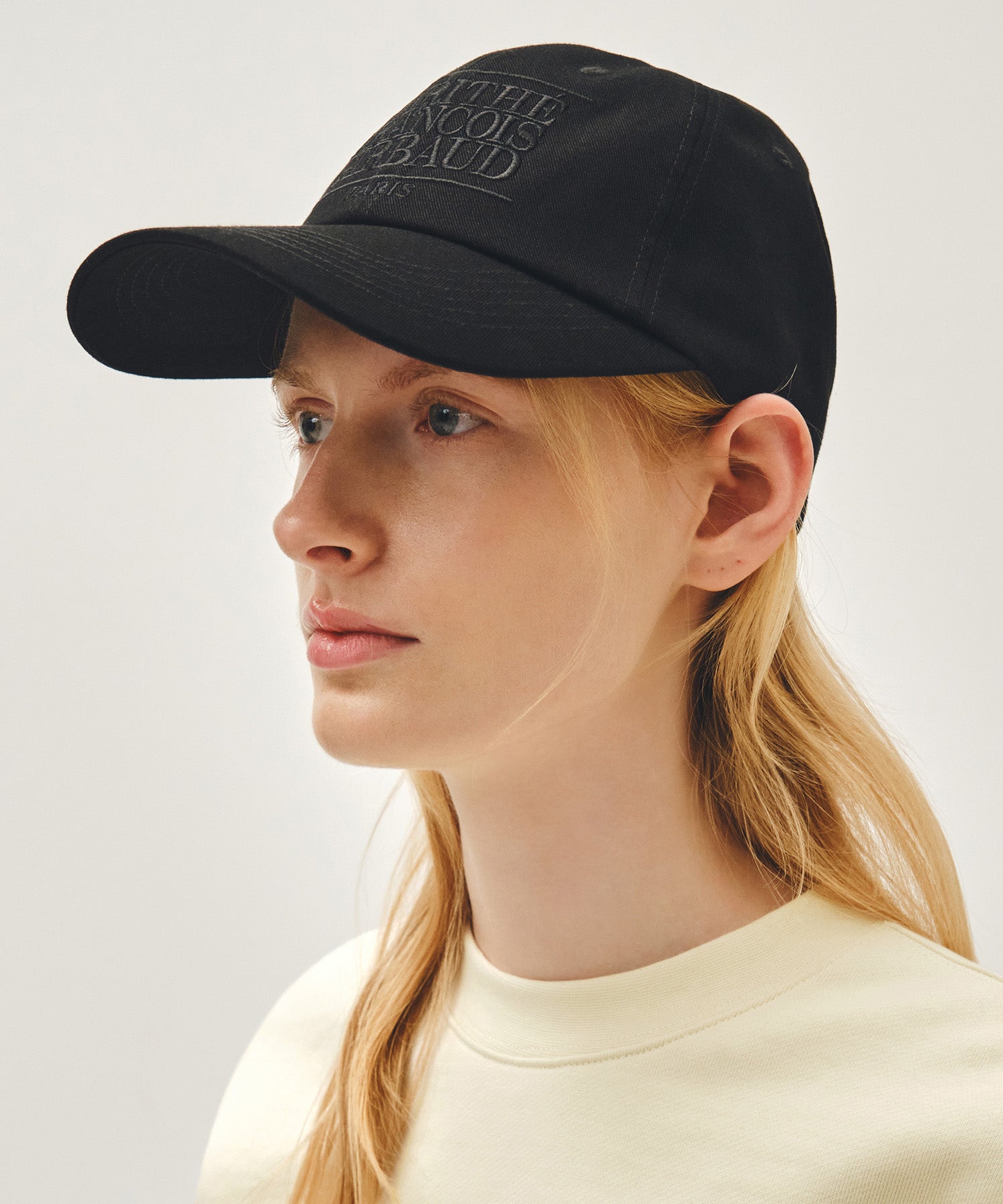 Marithe & Francois Girbaud - Classic Logo Covered Cap (Black Black) product image 6 | TRAB K-Fashion Australia
