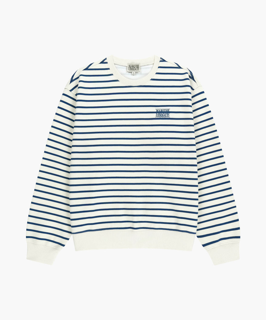 Marithe & Francois Girbaud - Small Classic Logo Stripe Sweatshirt (Ivory) product image 6 | TRAB K-Fashion Australia