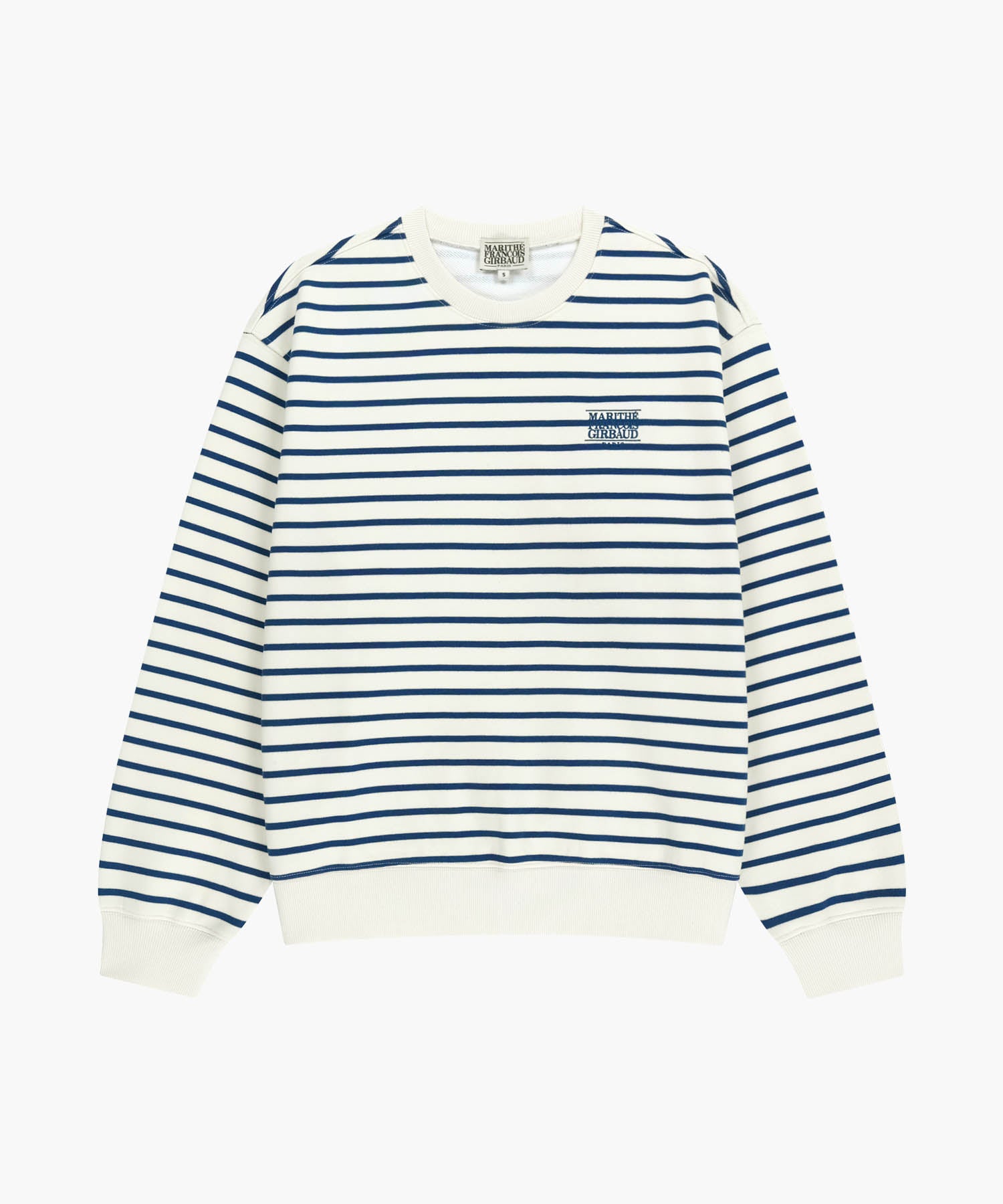 Marithe & Francois Girbaud - Small Classic Logo Stripe Sweatshirt (Ivory) product image 6 | TRAB K-Fashion Australia