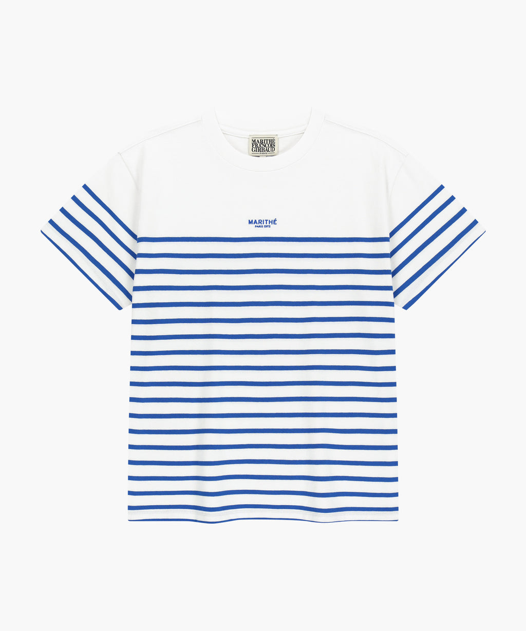 Marithe & Francois Girbaud - Block Stripe Tee (Blue) product image 6 | TRAB K-Fashion Australia