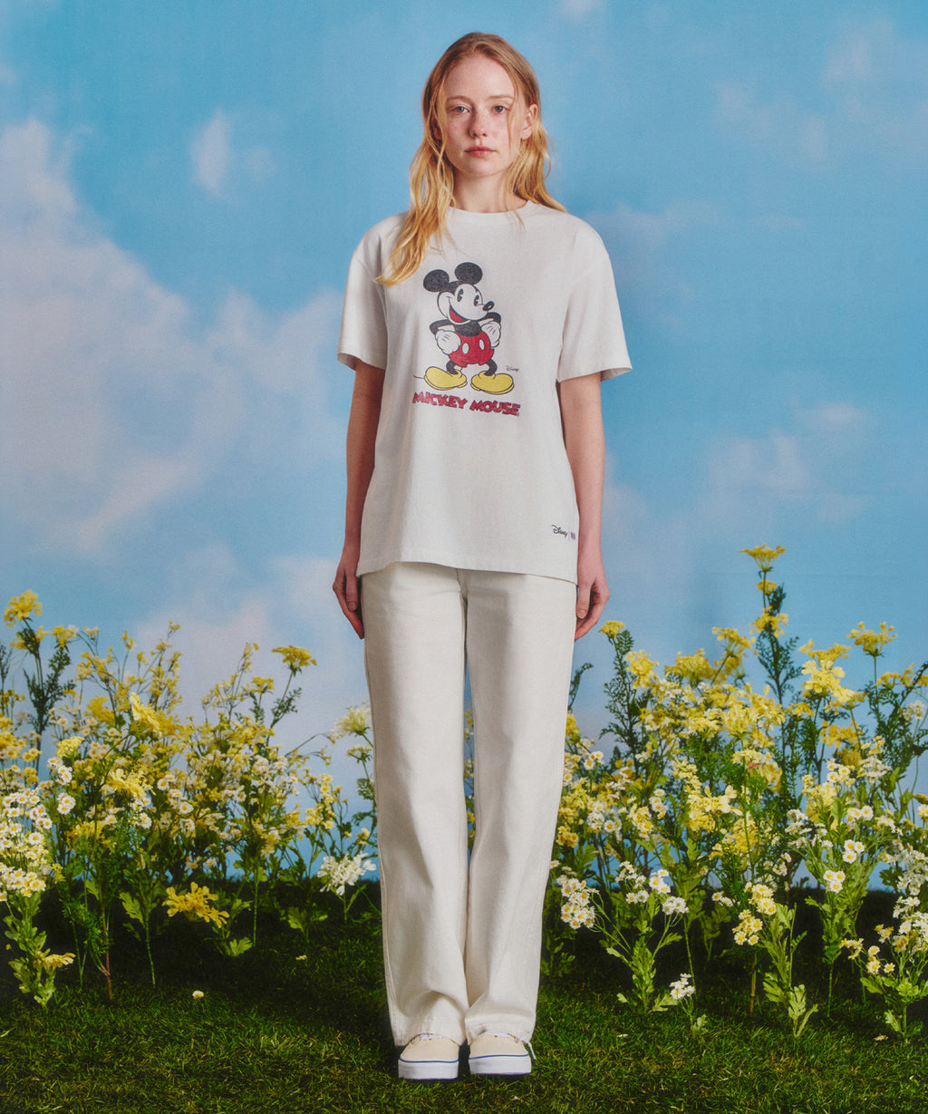 Marithe & Francois Girbaud - Mickey_vintage Washed Tee (White) product image 6 | TRAB K-Fashion Australia