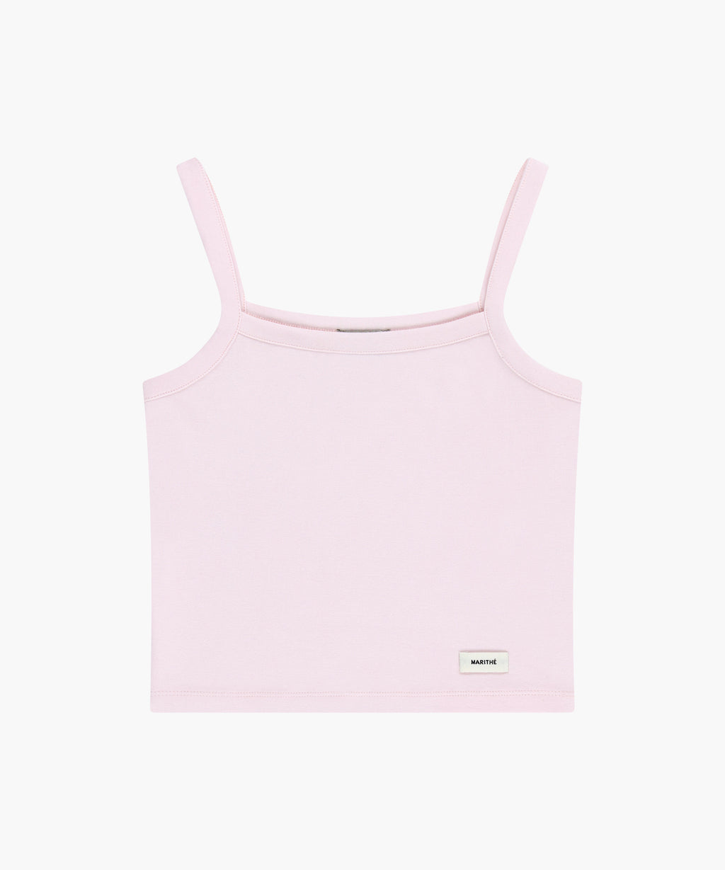 Marithe & Francois Girbaud - Basic String Crop Sleeveless (Light Pink) product image 6 | TRAB K-Fashion Australia