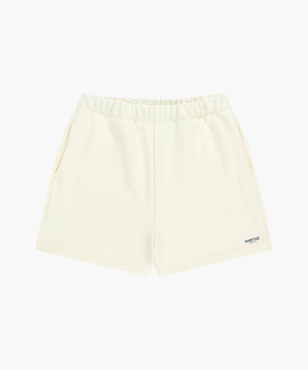 Marithe & Francois Girbaud - Regular Logo Sweat Shorts (Ivory) product image 6 | TRAB K-Fashion Australia