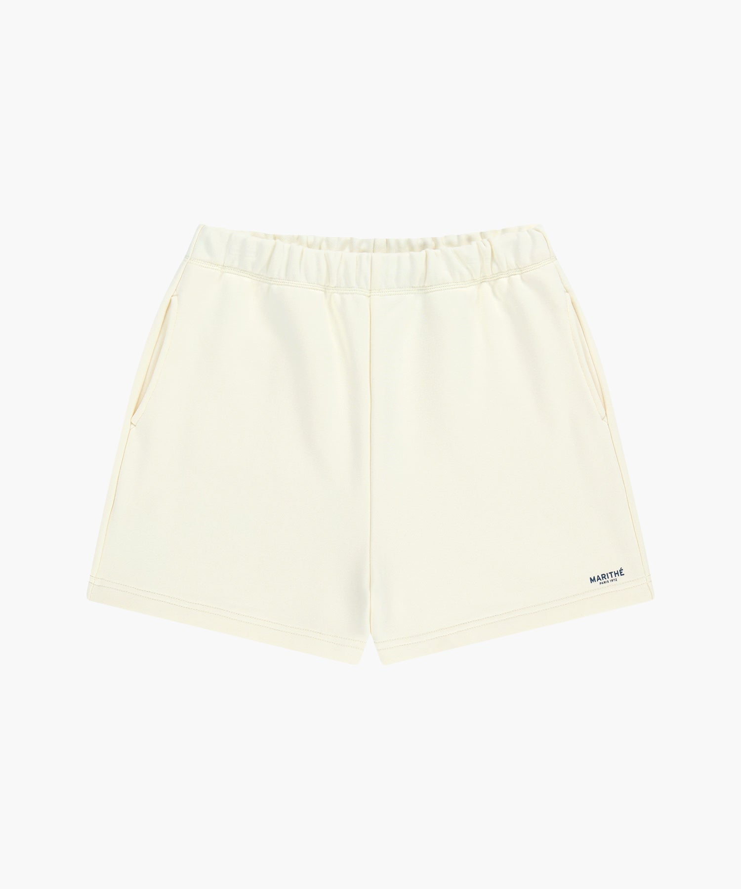 Marithe & Francois Girbaud - Regular Logo Sweat Shorts (Ivory) product image 6 | TRAB K-Fashion Australia