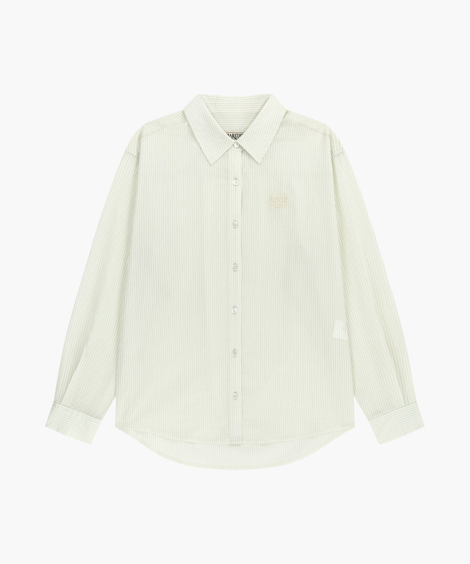 Marithe & Francois Girbaud - Pattern Sheer Shirt (Ivory) product image 10 | TRAB K-Fashion Australia