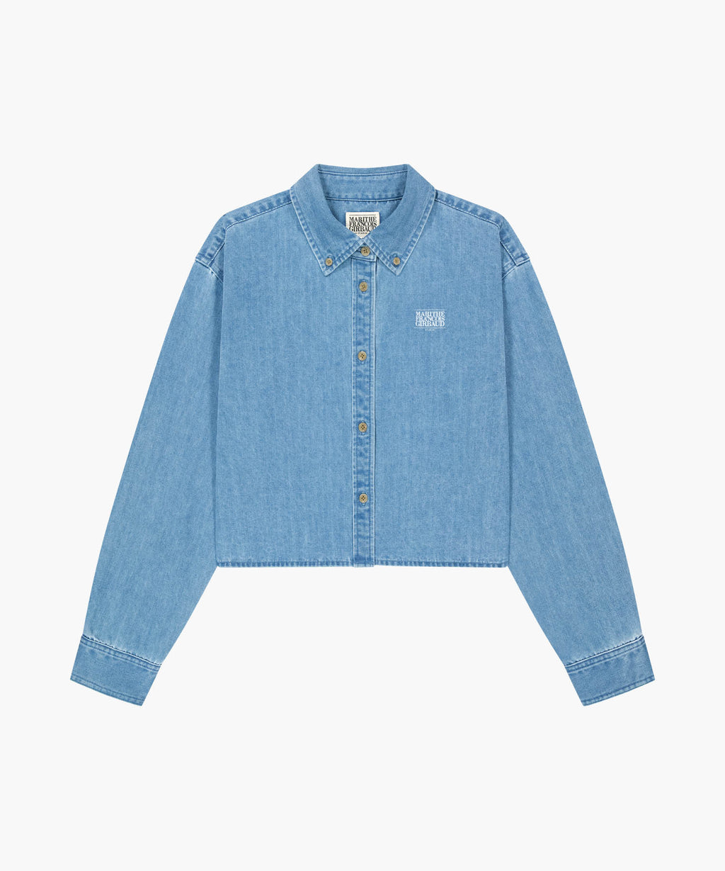 Marithe & Francois Girbaud - Crop Denim Shirt (Light Blue) product image 6 | TRAB K-Fashion Australia