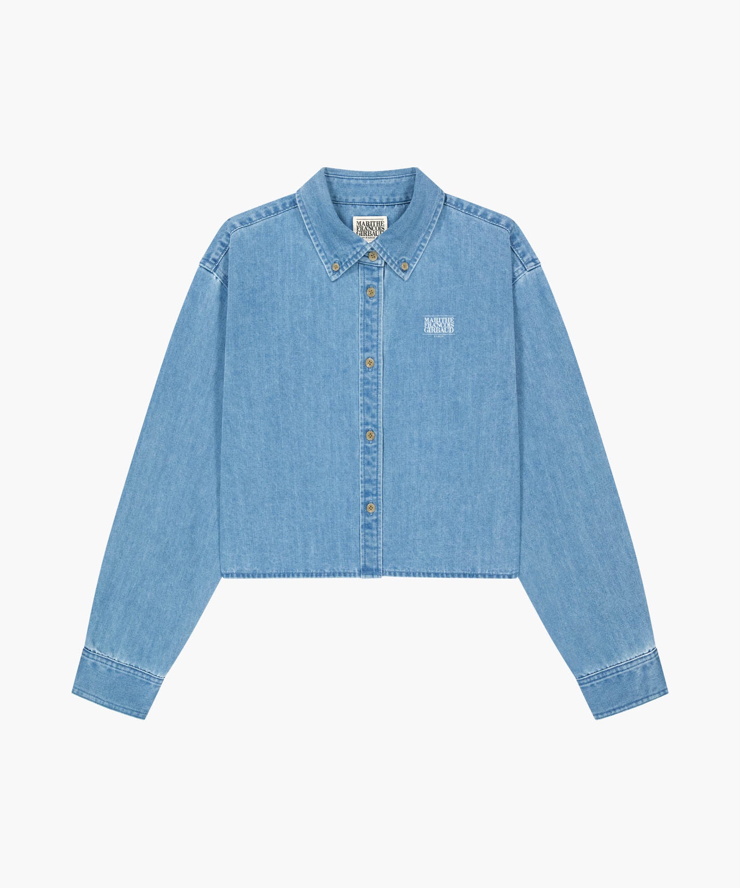 Marithe & Francois Girbaud - Crop Denim Shirt (Light Blue) product image 6 | TRAB K-Fashion Australia