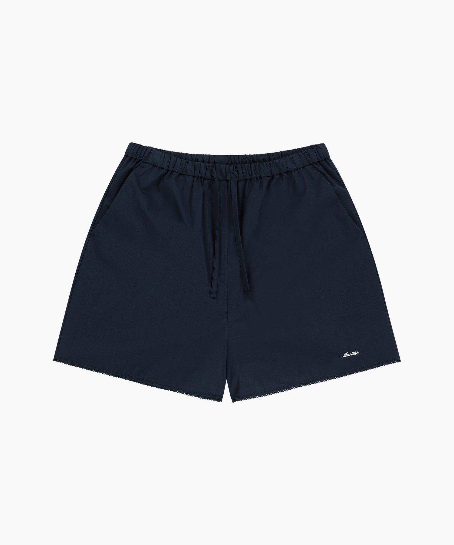 Marithe & Francois Girbaud - Lace Hem Shorts (Dark Navy) product image 6 | TRAB K-Fashion Australia